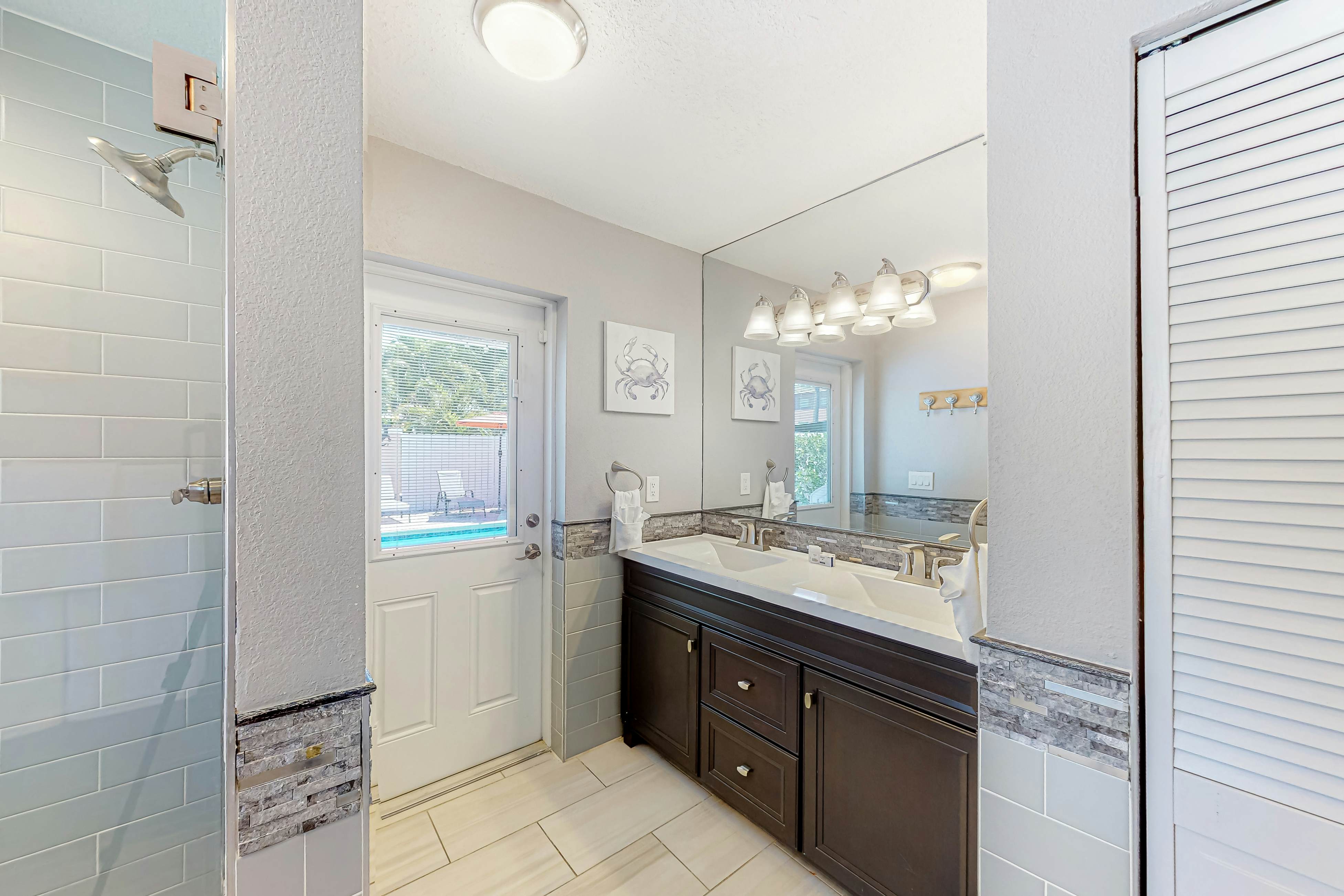 Dog-friendly home near beaches with private pool, enclosed backyard, grill, W/D