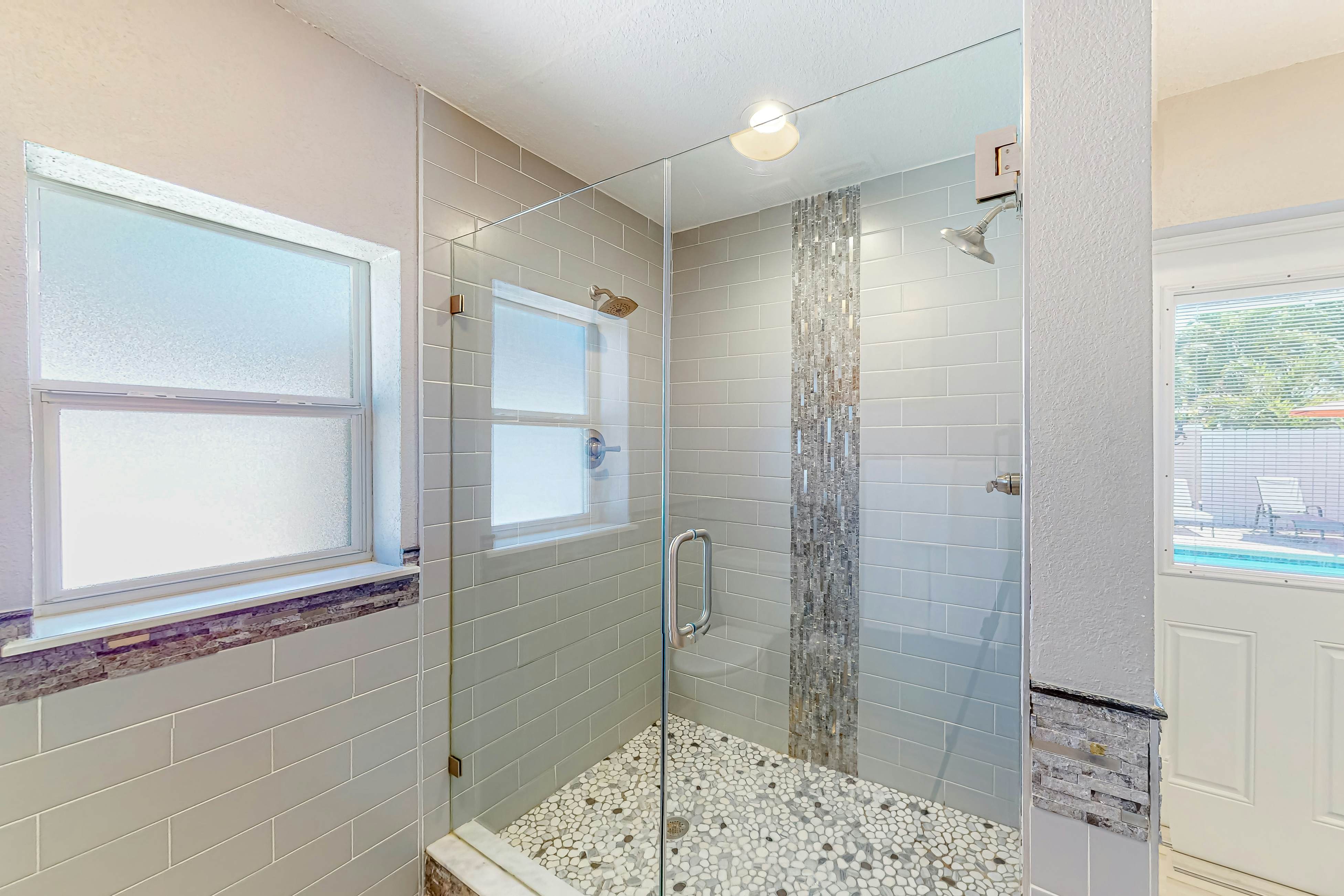 Dog-friendly home near beaches with private pool, enclosed backyard, grill, W/D