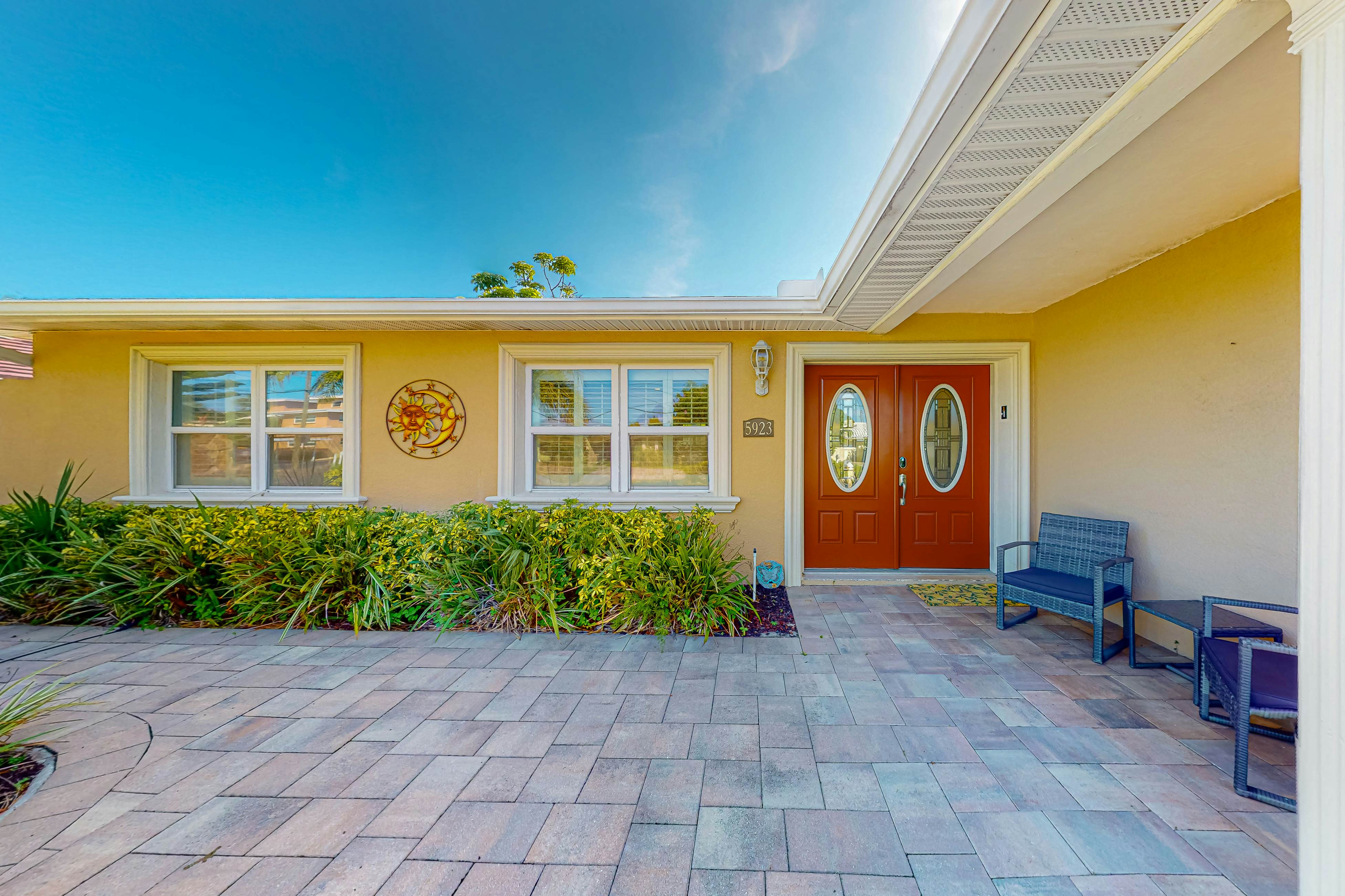 Dog-friendly home near beaches with private pool, enclosed backyard, grill, W/D