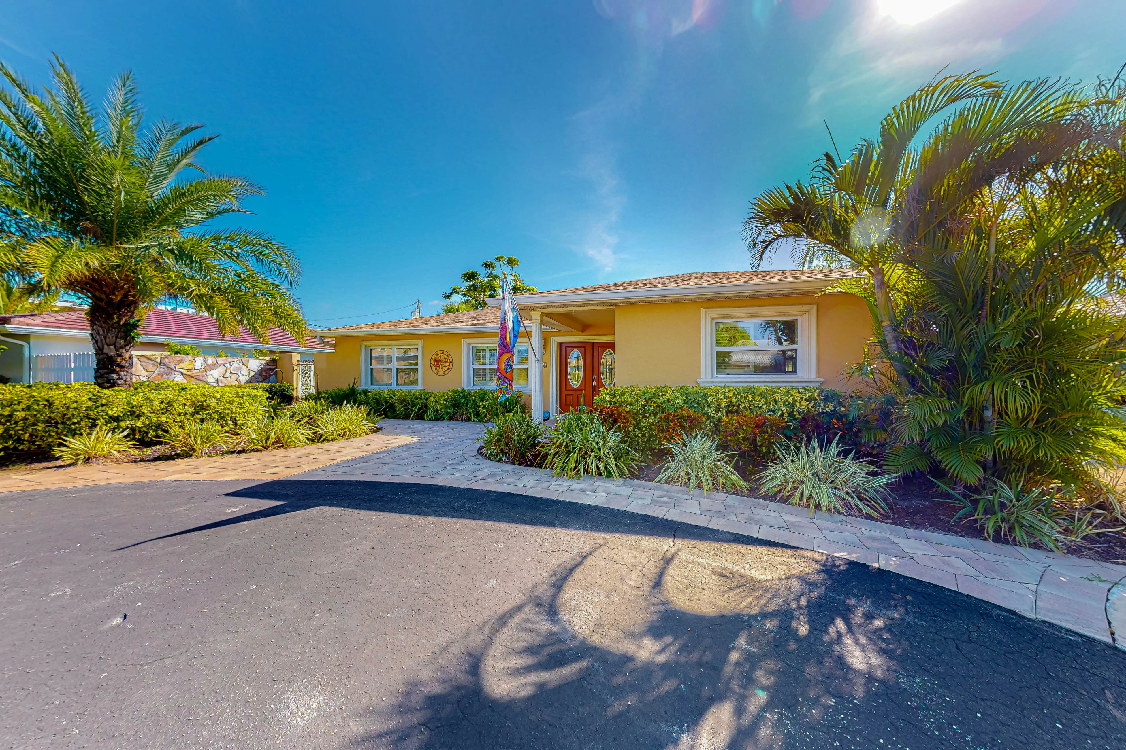 Dog-friendly home near beaches with private pool, enclosed backyard, grill, W/D