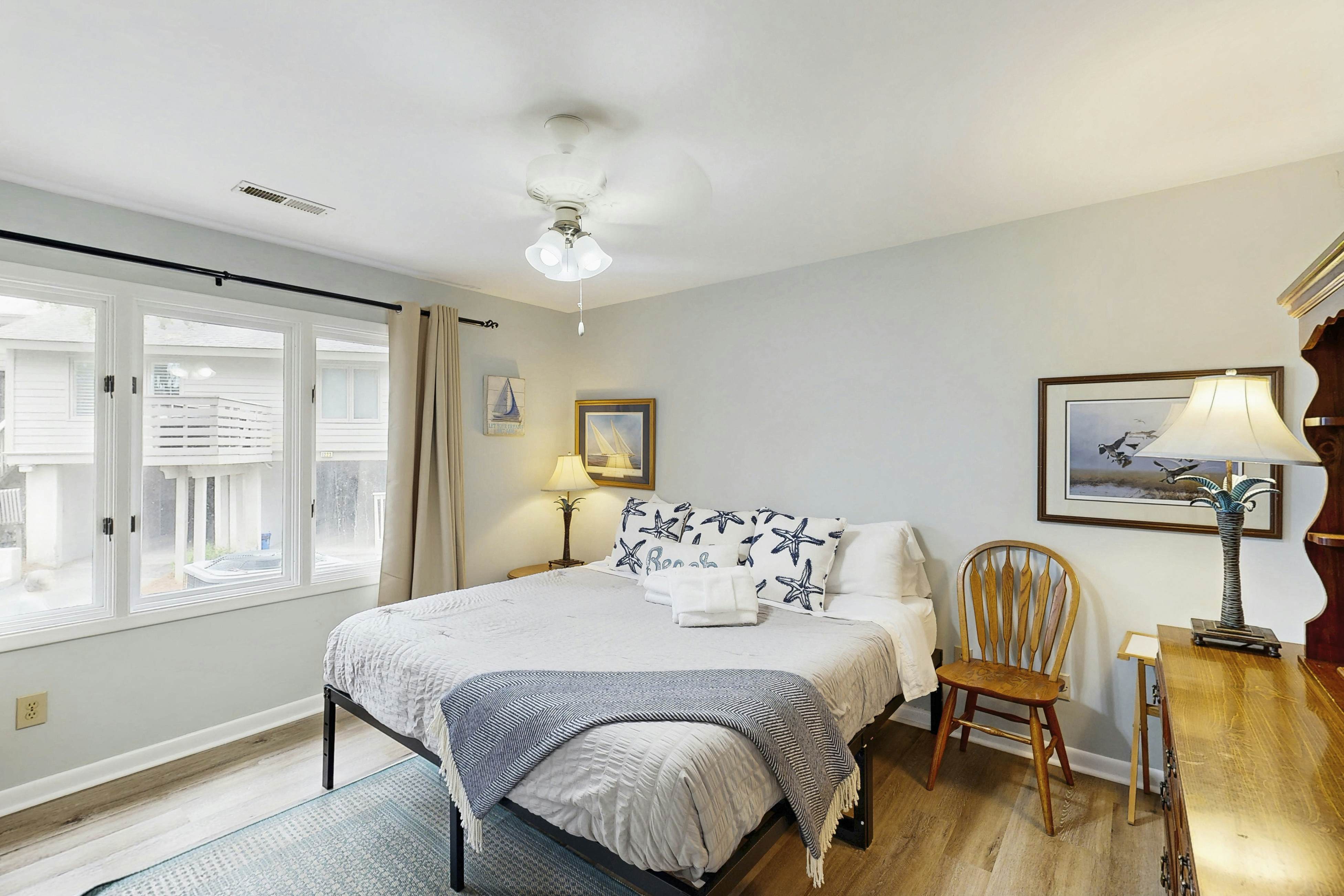 Dog-friendly, riverfront condo w/ shared pool plus access to tennis & gym