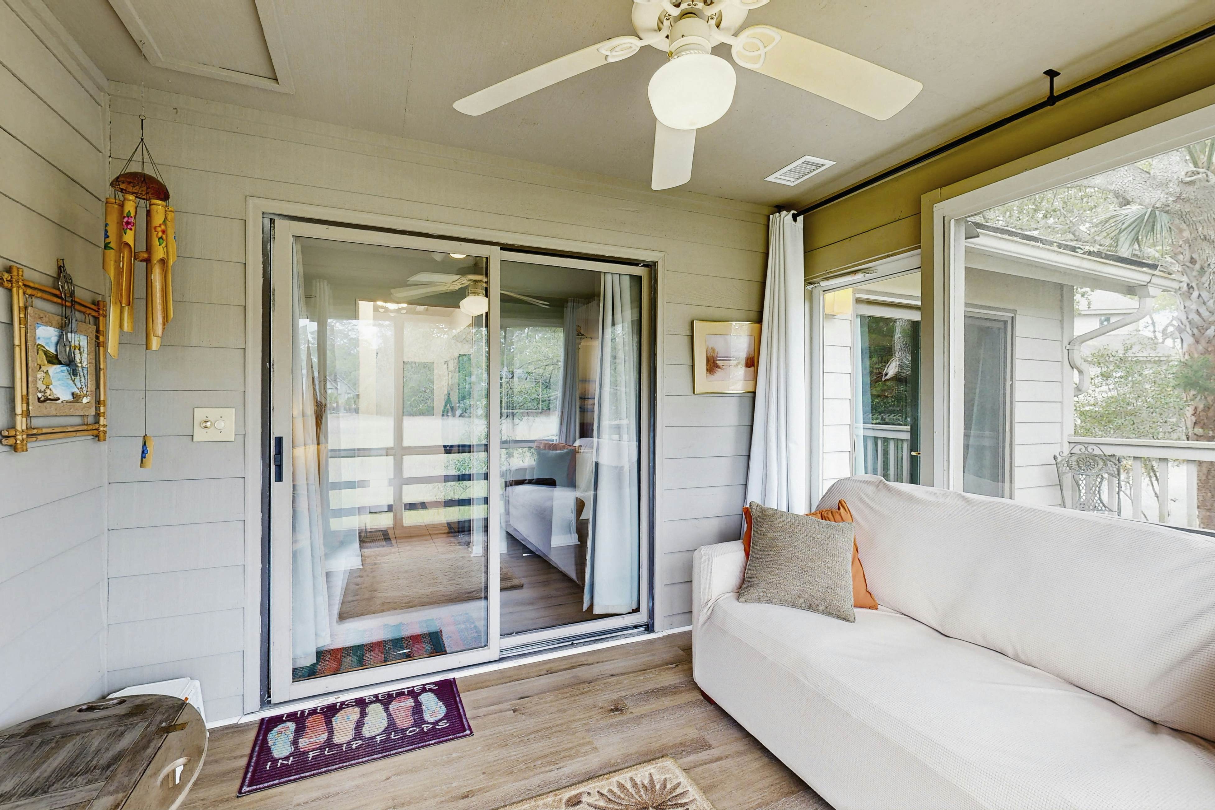 Dog-friendly, riverfront condo w/ shared pool plus access to tennis & gym