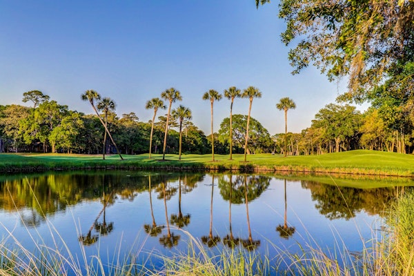 Cabin in the maritime forest with pool and golf on-site - walk to the beach