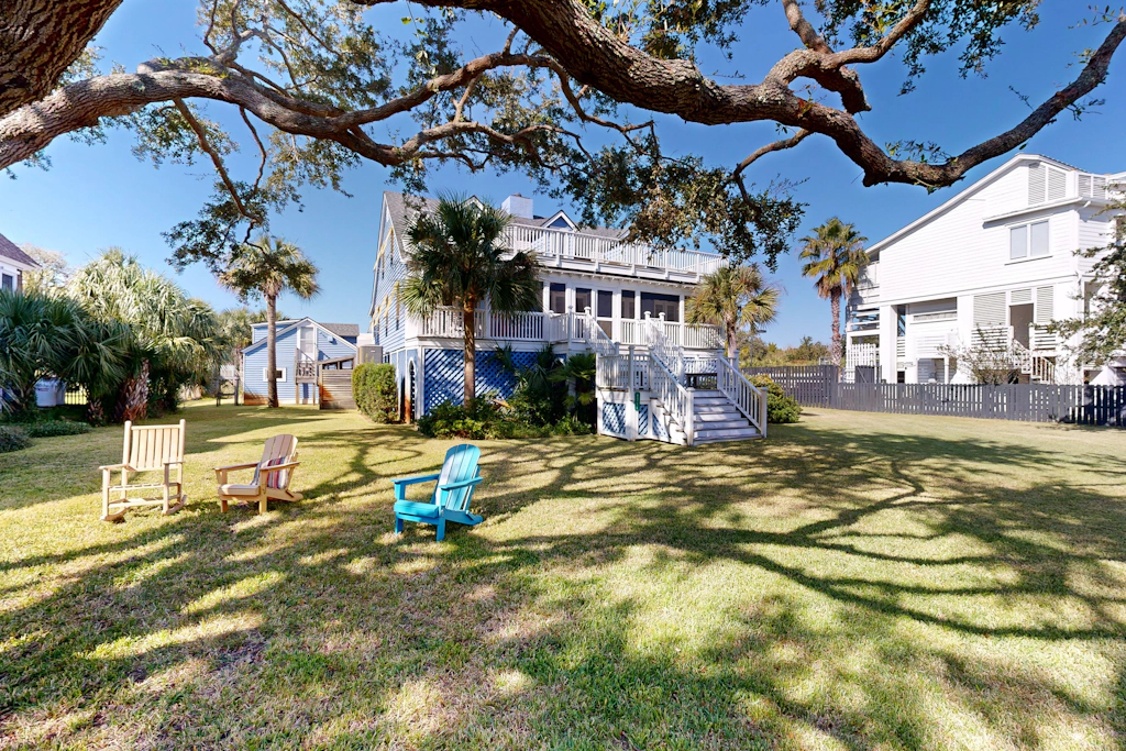 Charming 2,704 Square Foot Beach Home with Balconies & Lush Yard