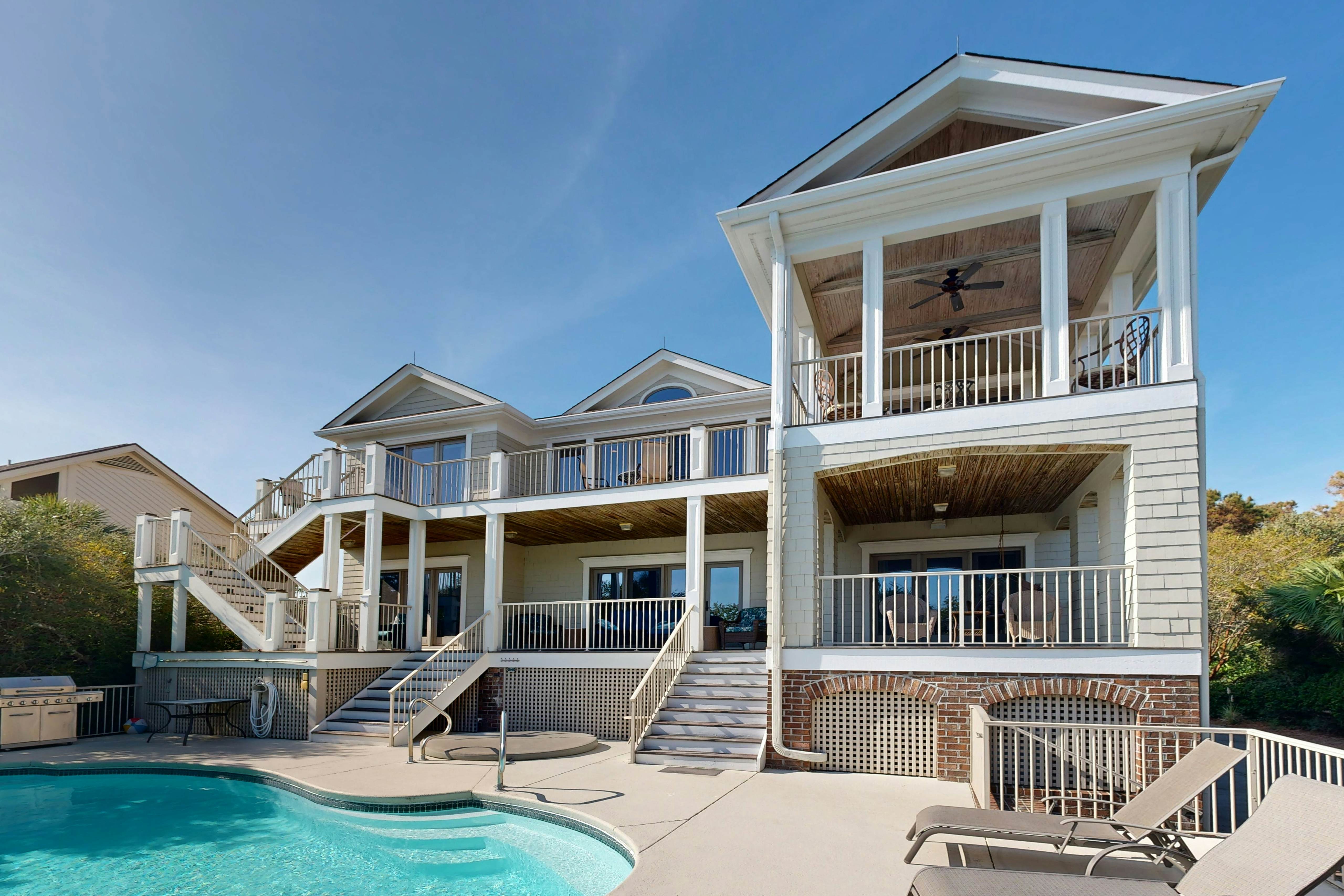 Gorgeous home with panoramic ocean views, private pool, & hot tub