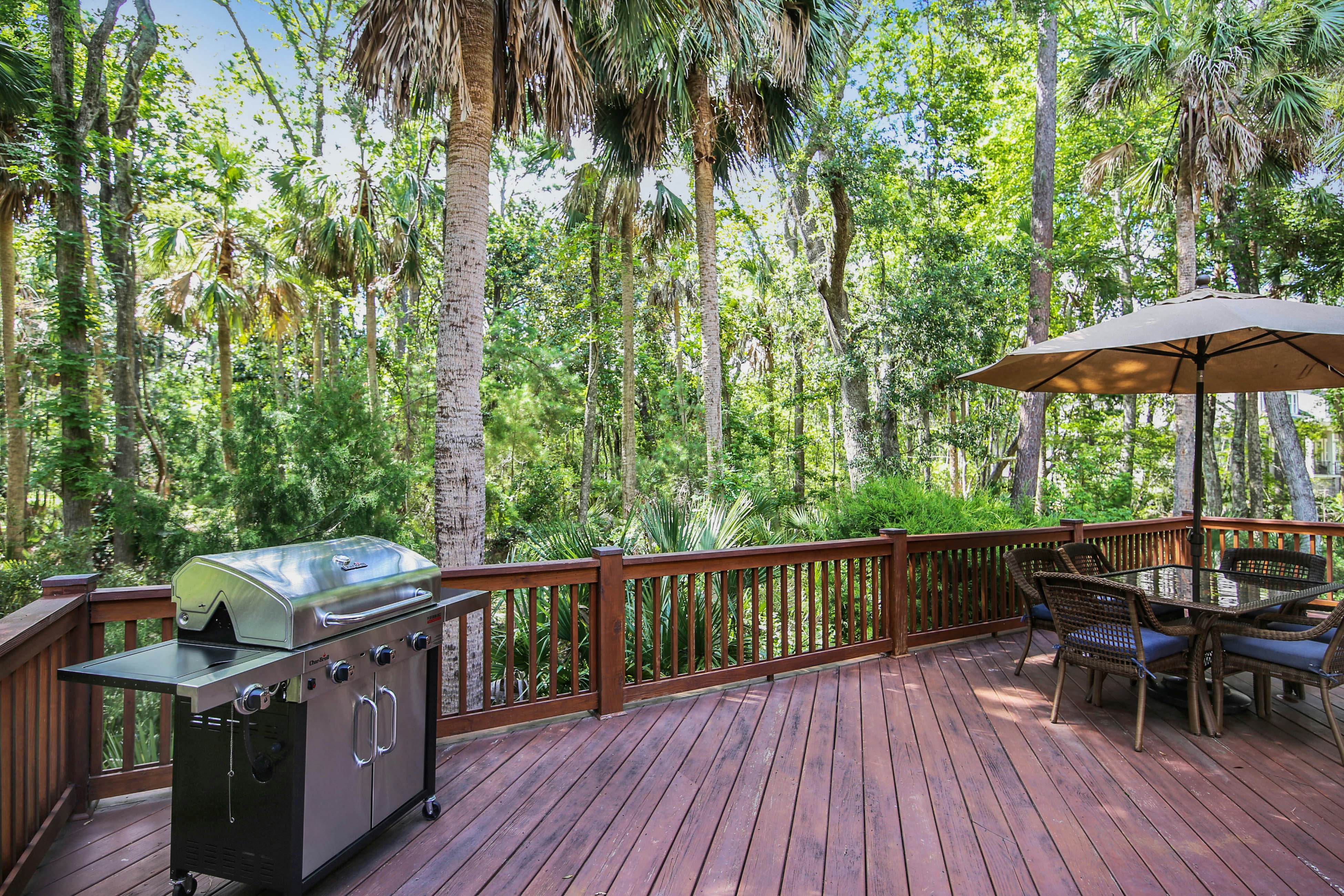 Dog-friendly home with large deck, on-site pools, tennis & Beach Club