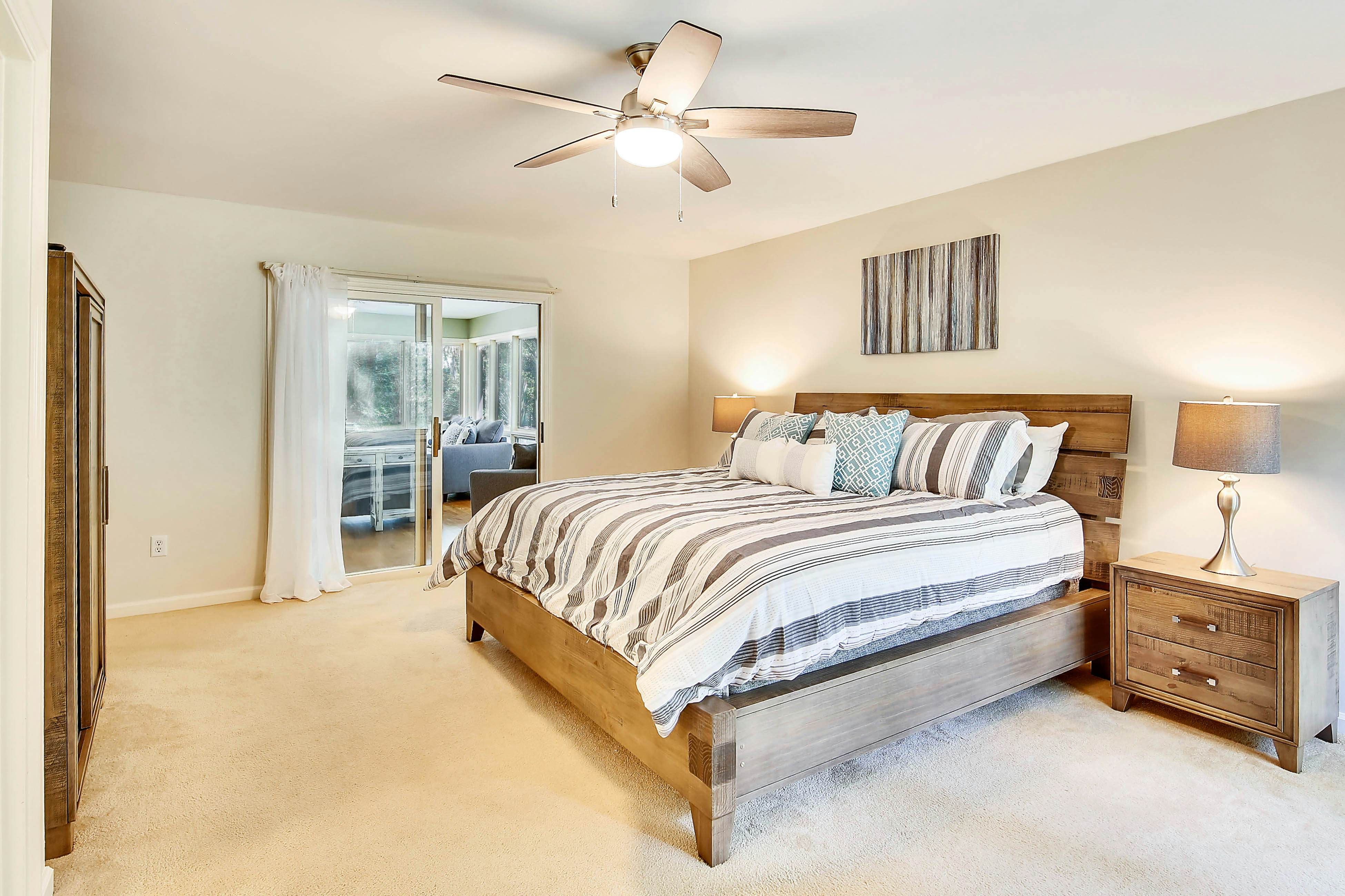 Dog-friendly home with large deck, on-site pools, tennis & Beach Club