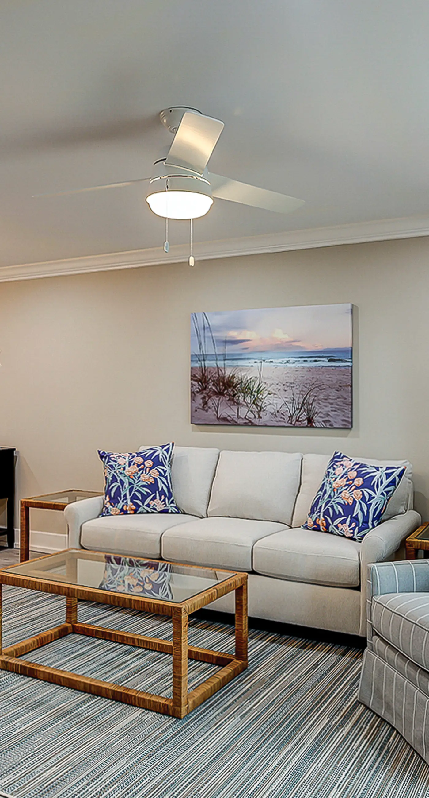 Fully updated condo with serene view, enclosed balcony, WiFi, W/D, pool, & gym