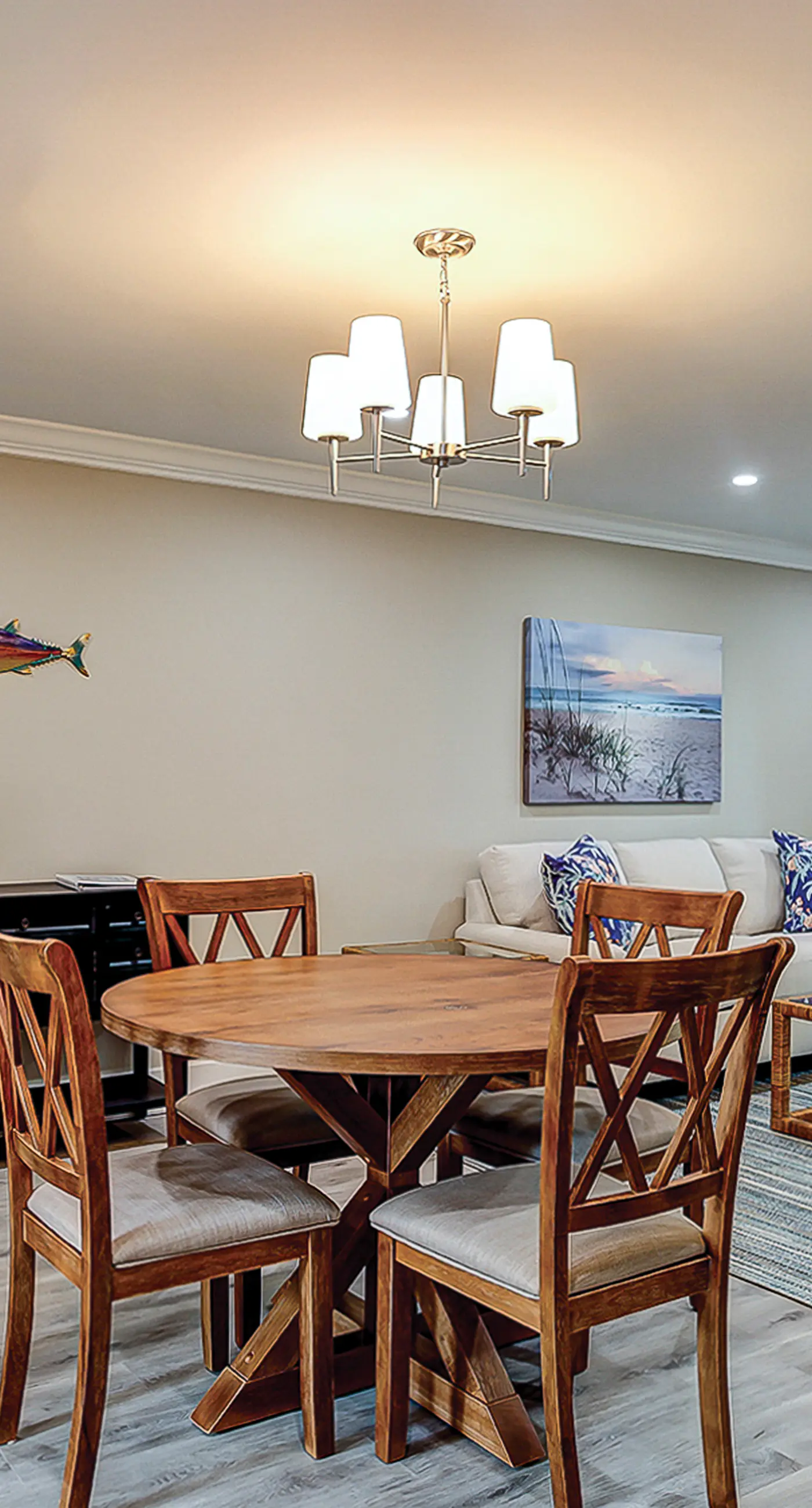 Fully updated condo with serene view, enclosed balcony, WiFi, W/D, pool, & gym