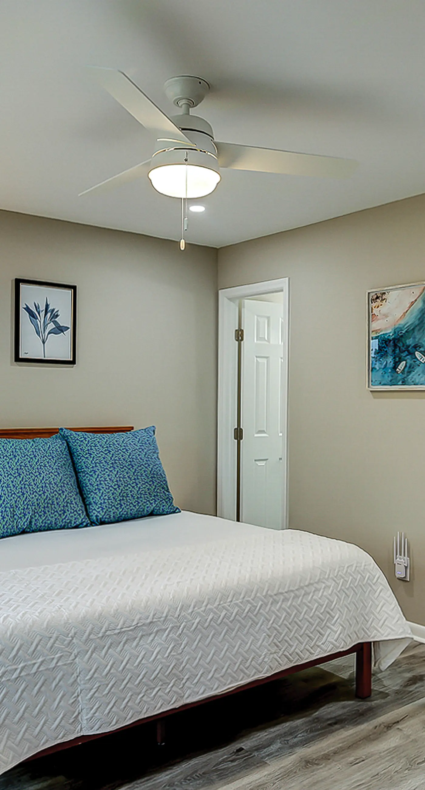 Fully updated condo with serene view, enclosed balcony, WiFi, W/D, pool, & gym