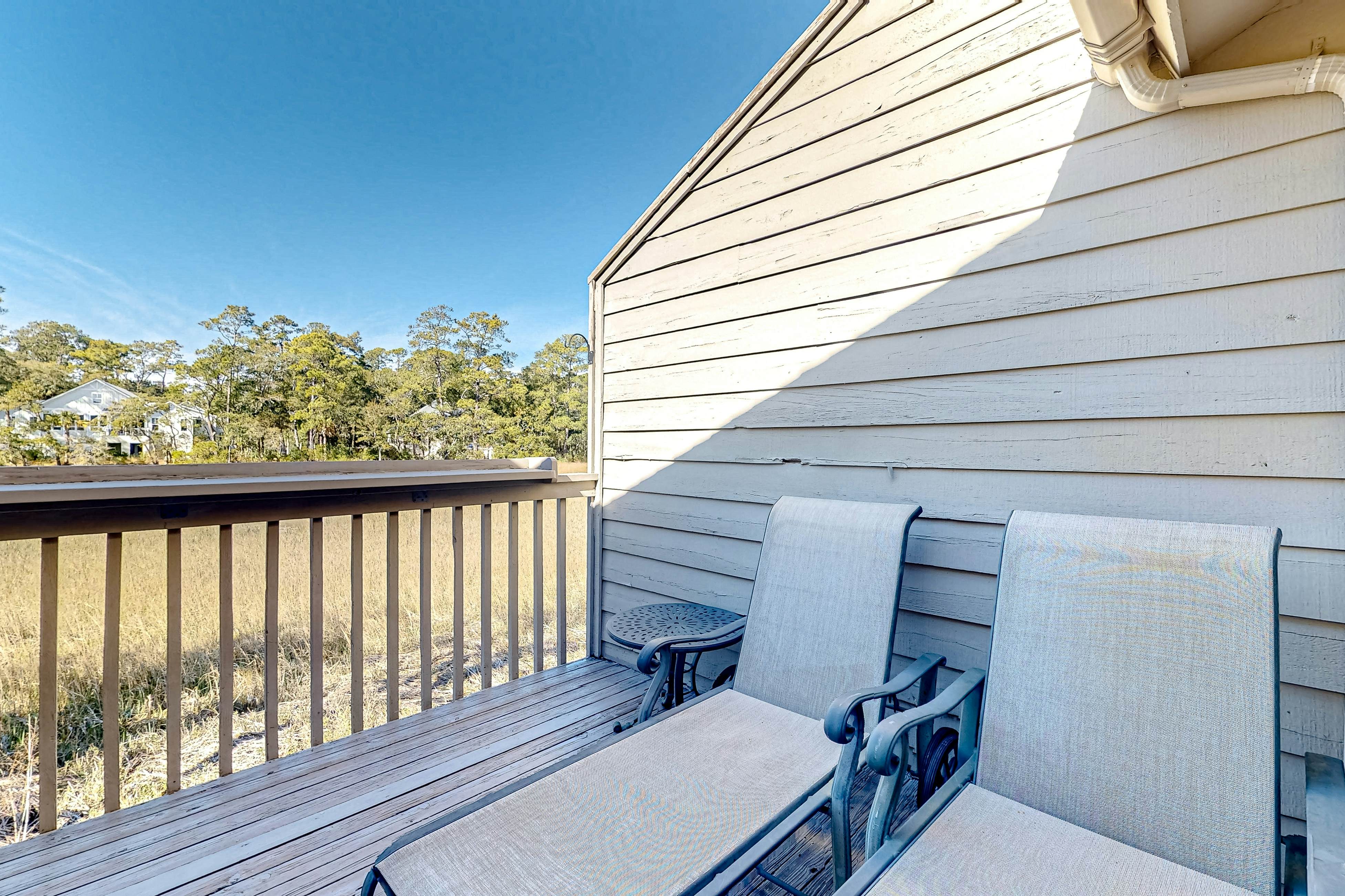 Creek Watch Villa with resort amenities, marsh views, & on-site golf