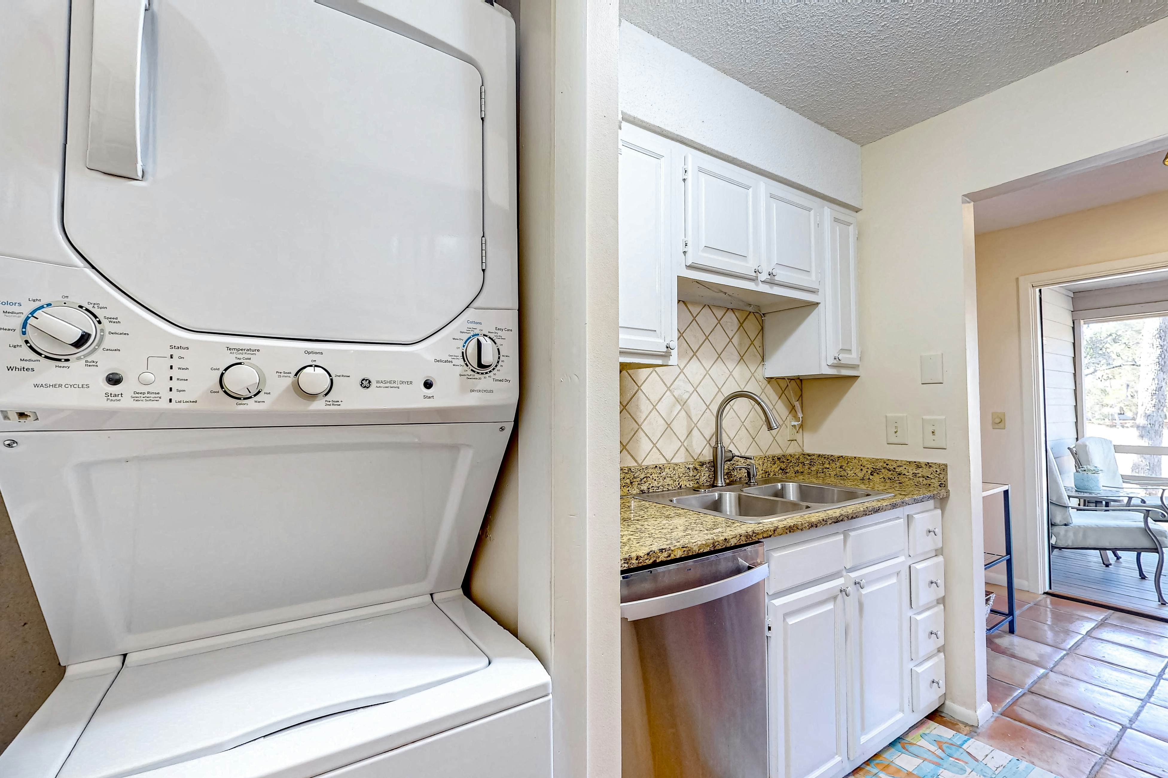 Creek Watch Villa with resort amenities, marsh views, & on-site golf