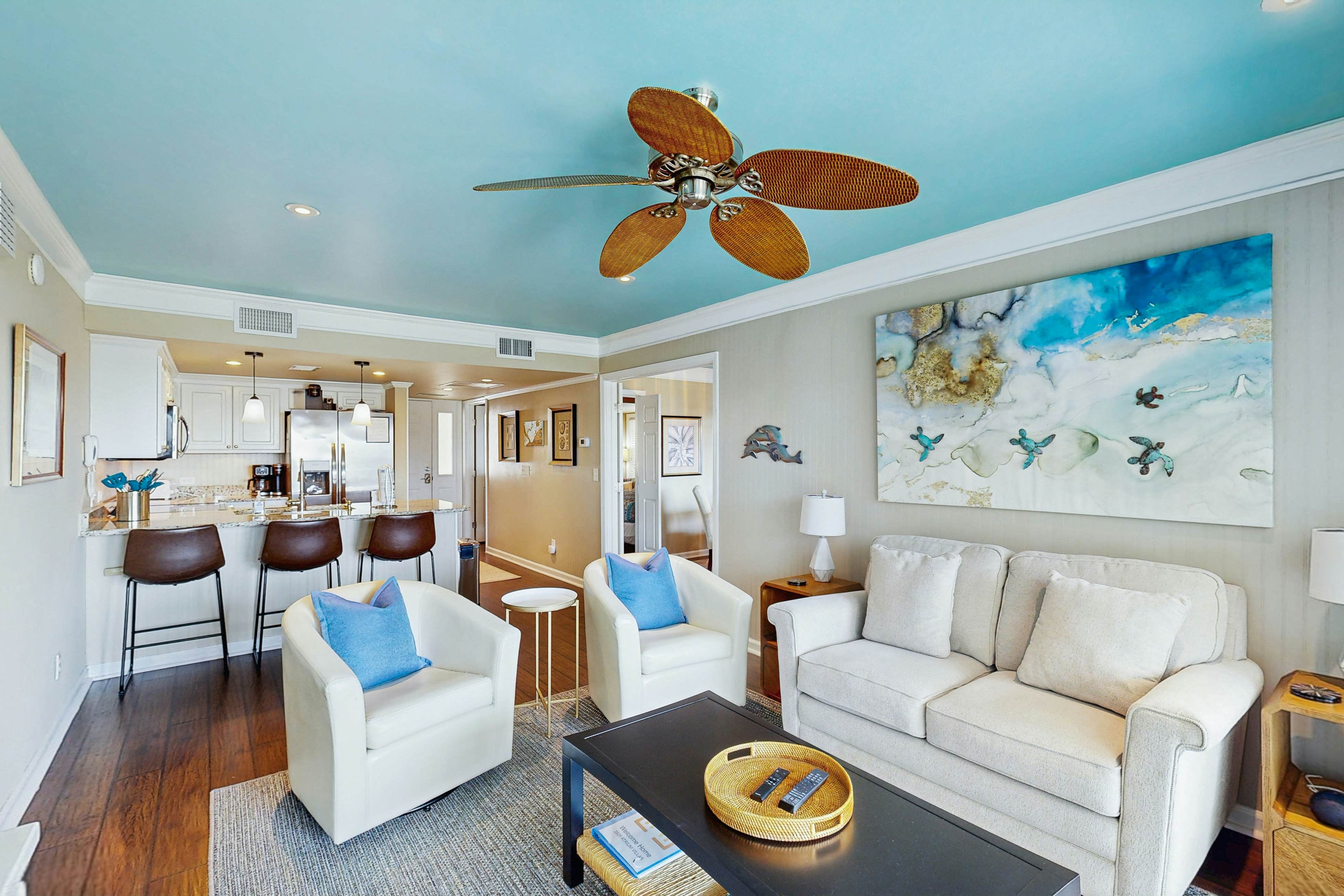 Elegant Ocean View Villa w/Fast WiFi, Shared Pools, Tennis, Golf Courses, & Gym