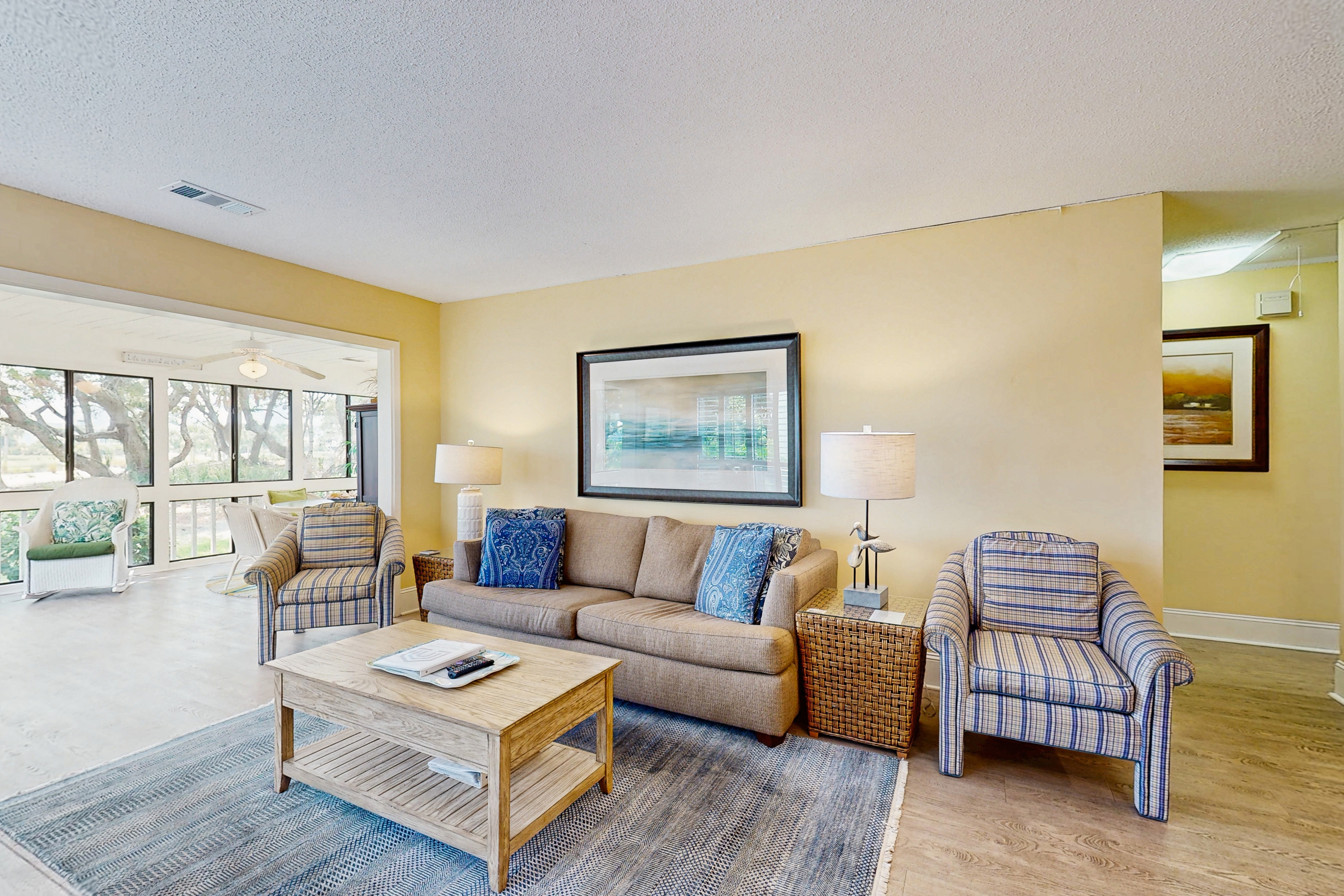 First-floor villa overlooking the Ocean Winds golf course 18th fairway