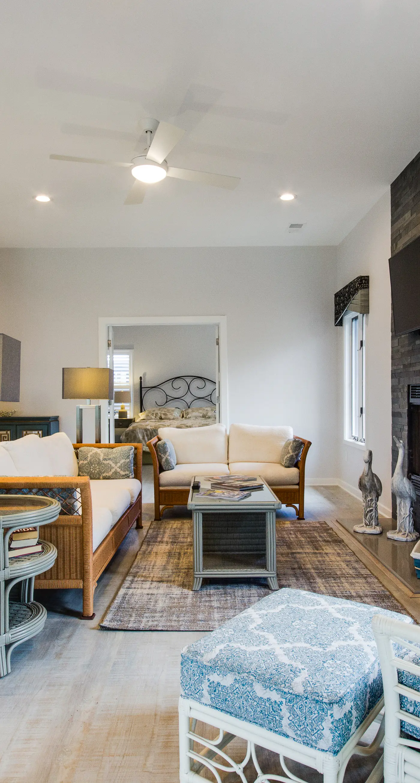 Handicap accessible villa featuring views of hole #1 at Crooked Oaks