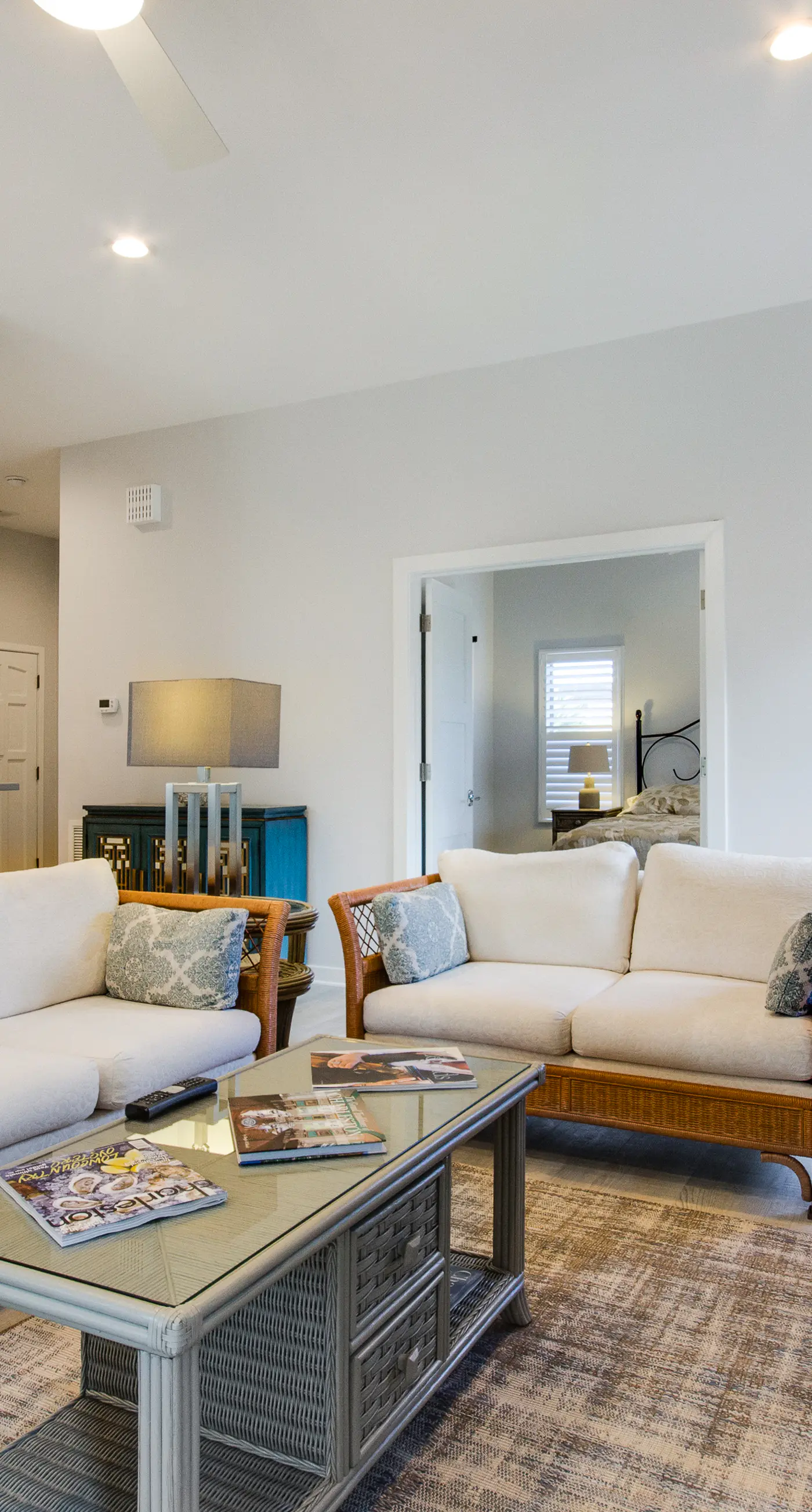 Handicap accessible villa featuring views of hole #1 at Crooked Oaks