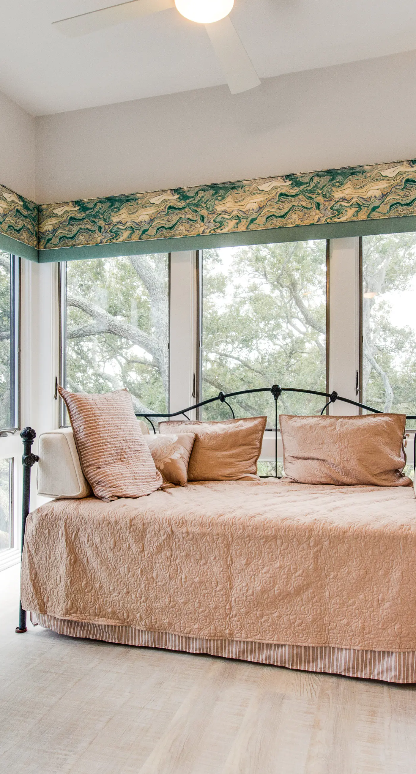 Handicap accessible villa featuring views of hole #1 at Crooked Oaks