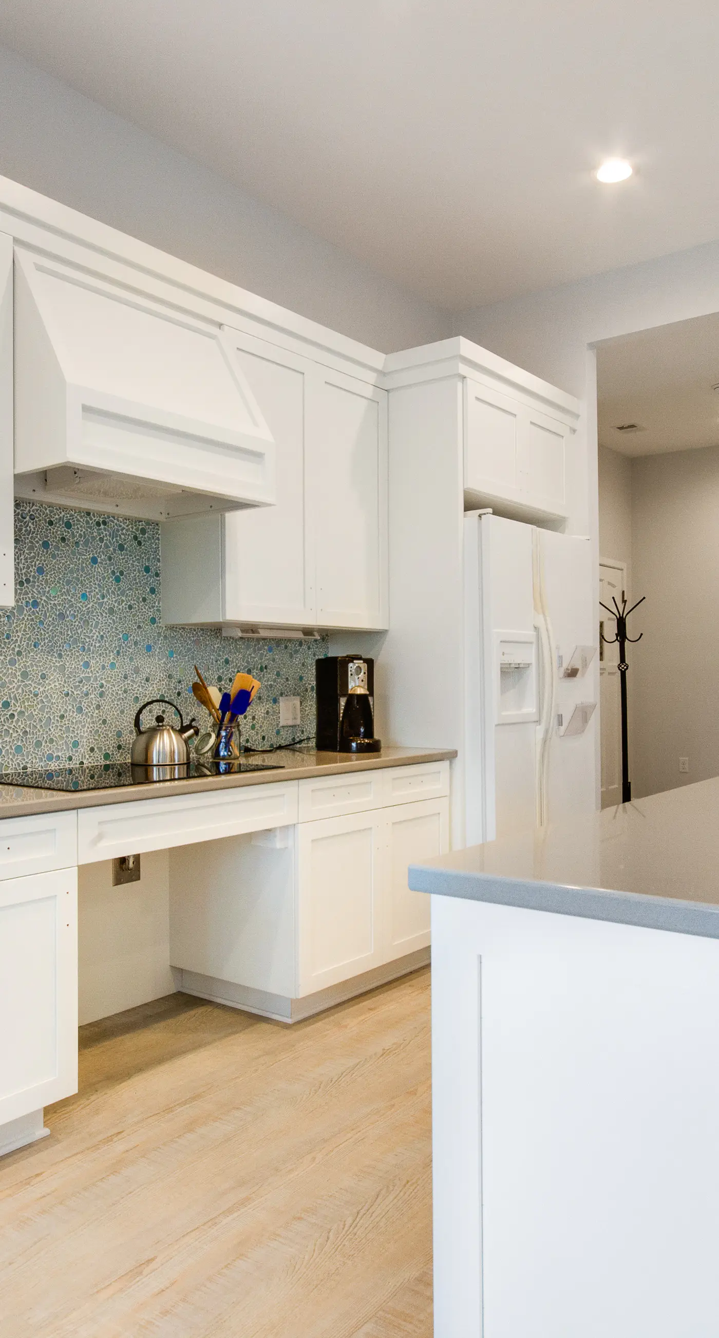 Handicap accessible villa featuring views of hole #1 at Crooked Oaks