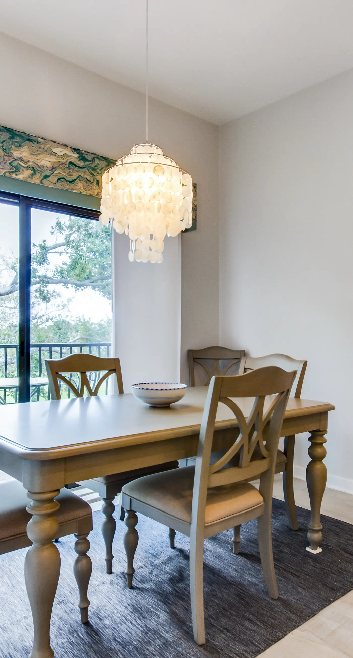 Handicap accessible villa featuring views of hole #1 at Crooked Oaks