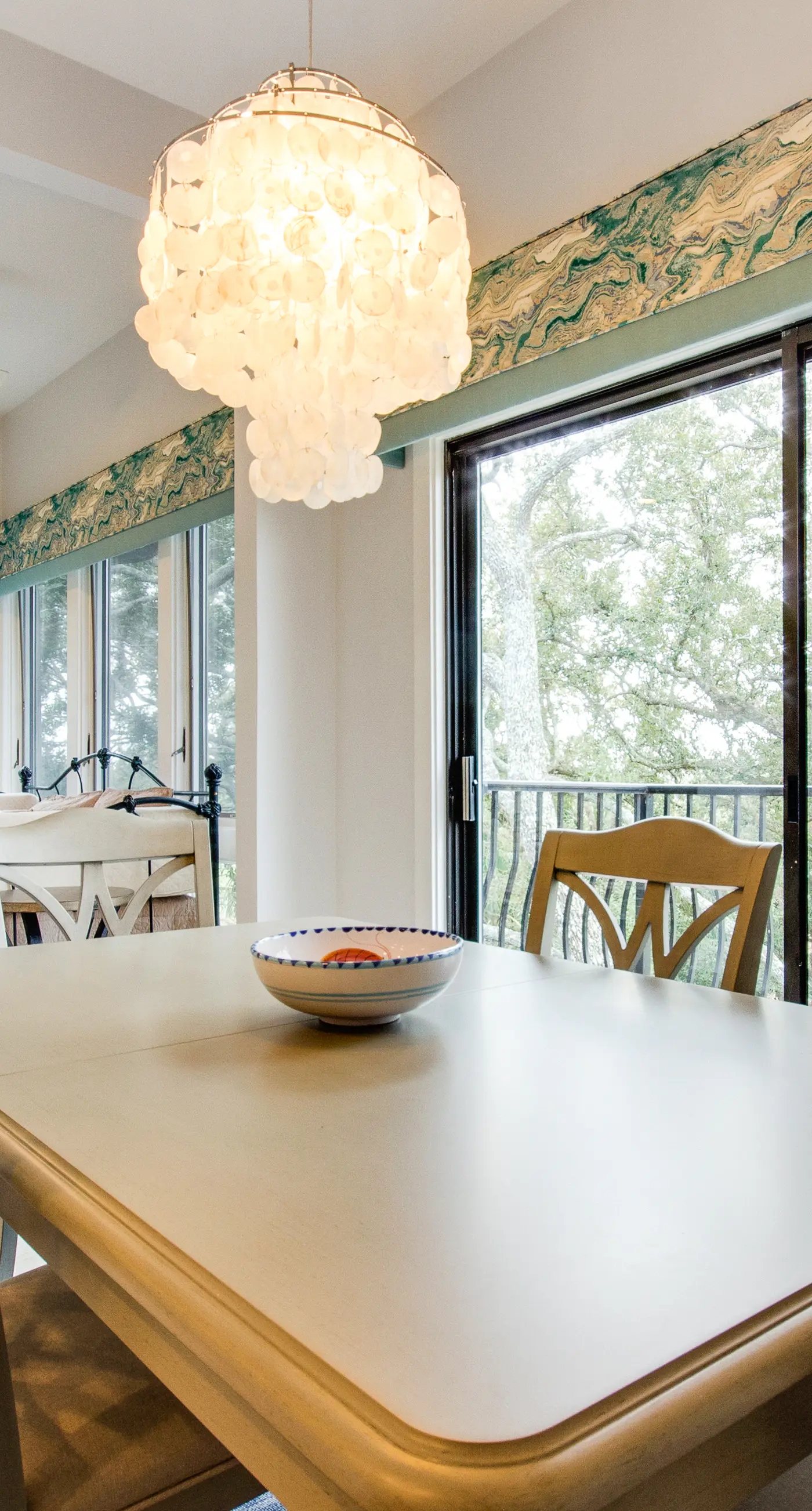 Handicap accessible villa featuring views of hole #1 at Crooked Oaks