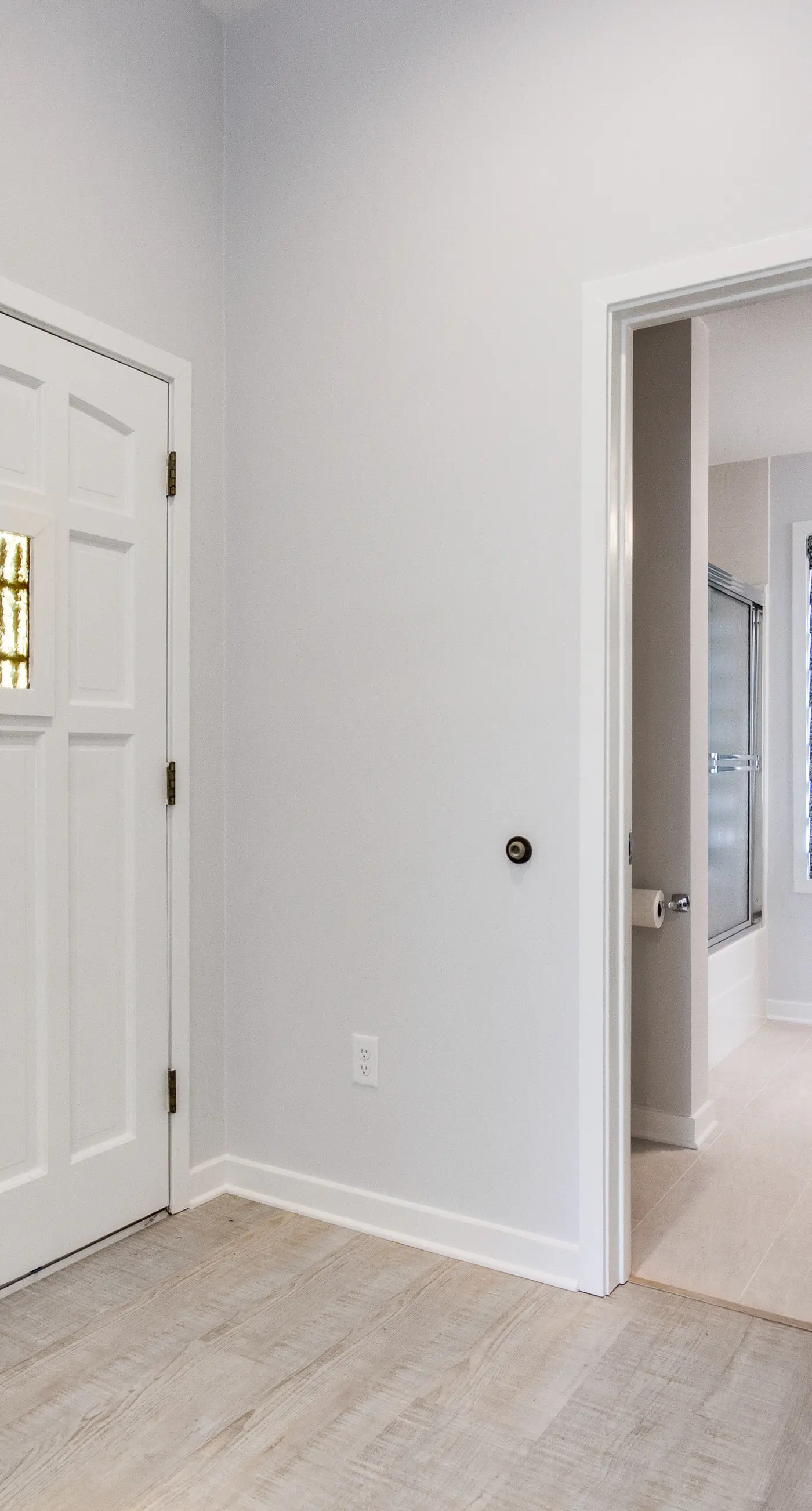 Handicap accessible villa featuring views of hole #1 at Crooked Oaks