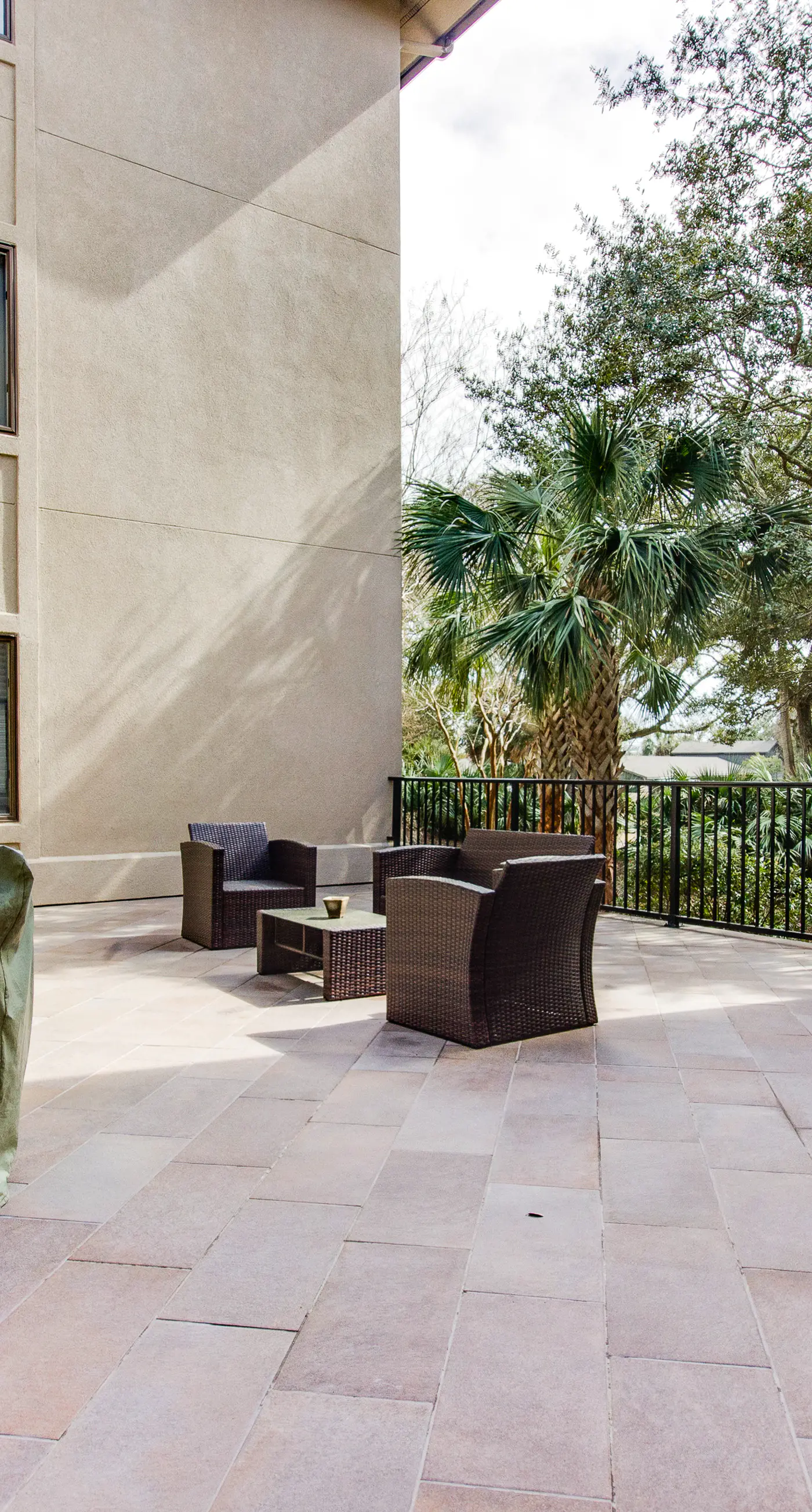 Handicap accessible villa featuring views of hole #1 at Crooked Oaks