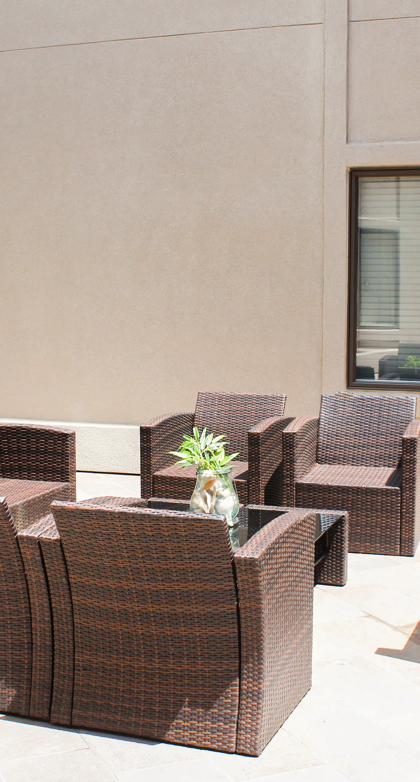 Handicap accessible villa featuring views of hole #1 at Crooked Oaks