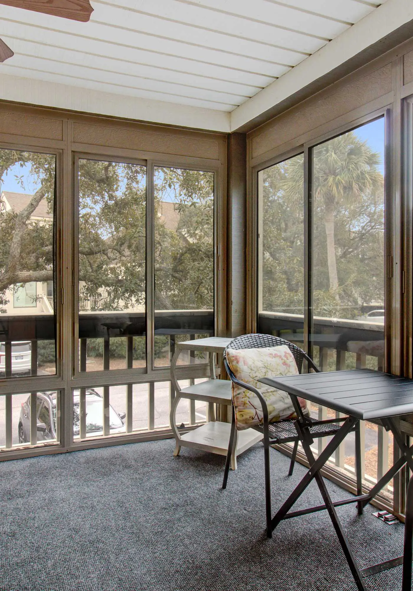 Villa with screened porch & fabulous views - just across the street from the beach