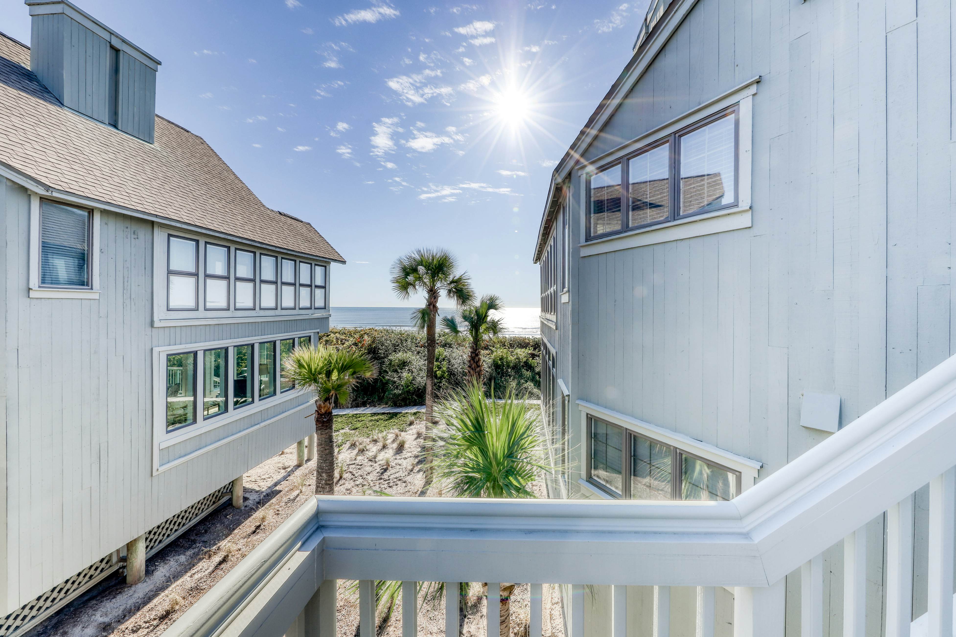 Dog-Friendly Waterfront Condo with Furnished Deck & Beach Views