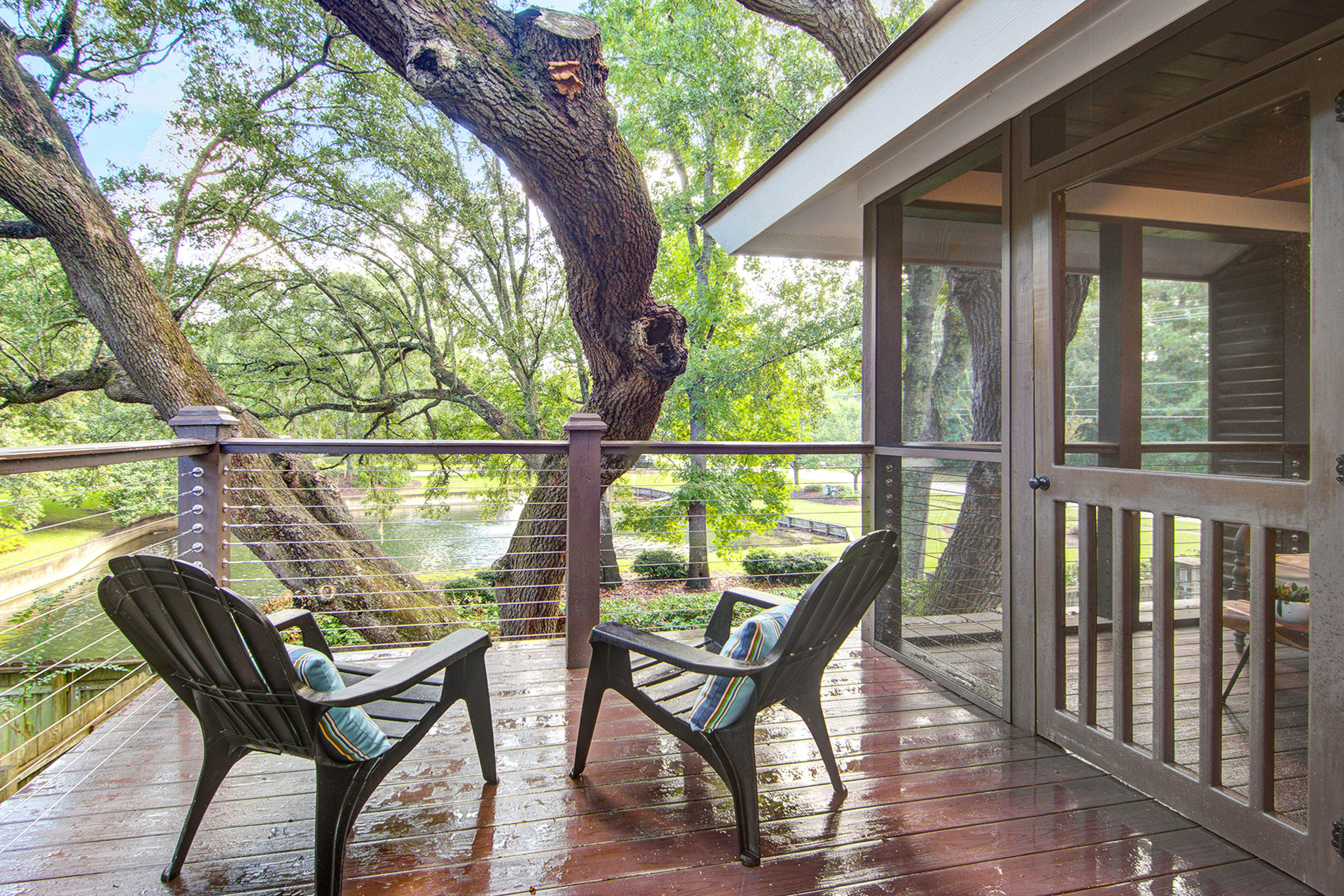 Exquisite escape with lake views, second-floor deck & sunroom - dog-friendly