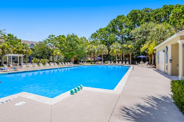 Fully-furnished first-floor condo with pool & private washer/dryer- dog-friendly