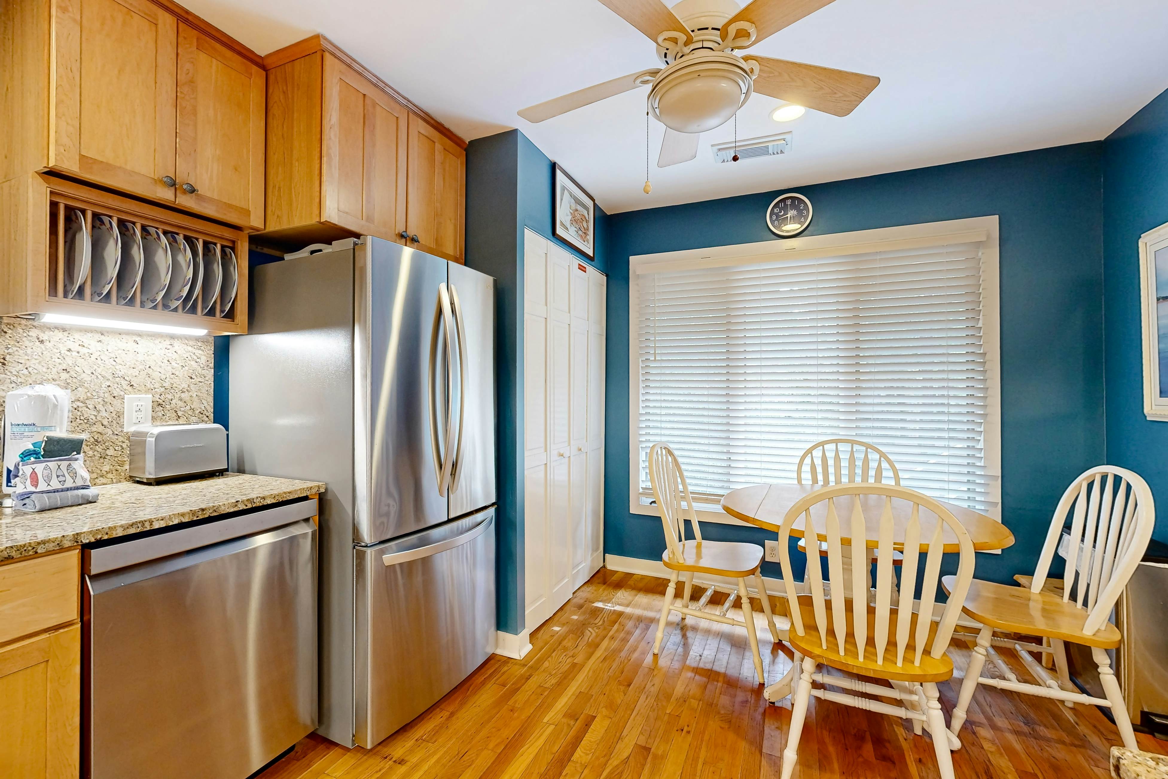 Dog-friendly home with deck, grill & pool - easy walk to beach, dining & shops