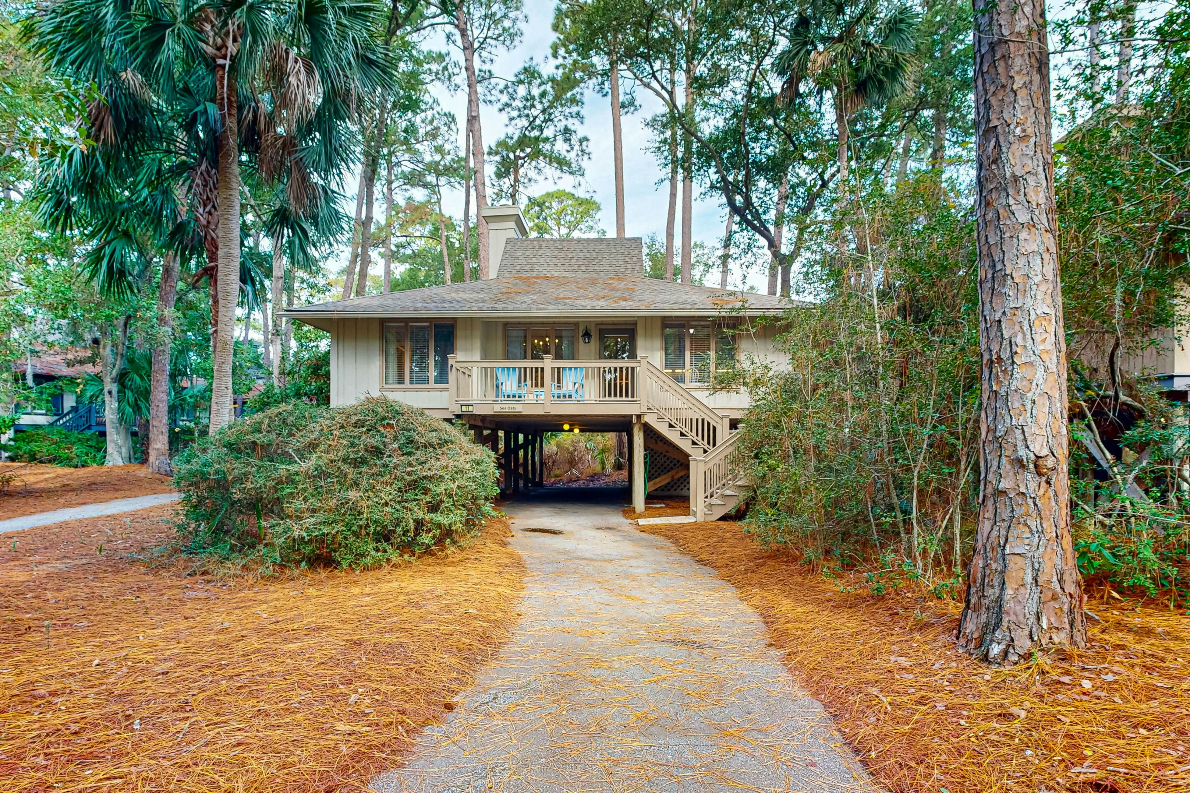 Dog-friendly home with deck, grill & pool - easy walk to beach, dining & shops