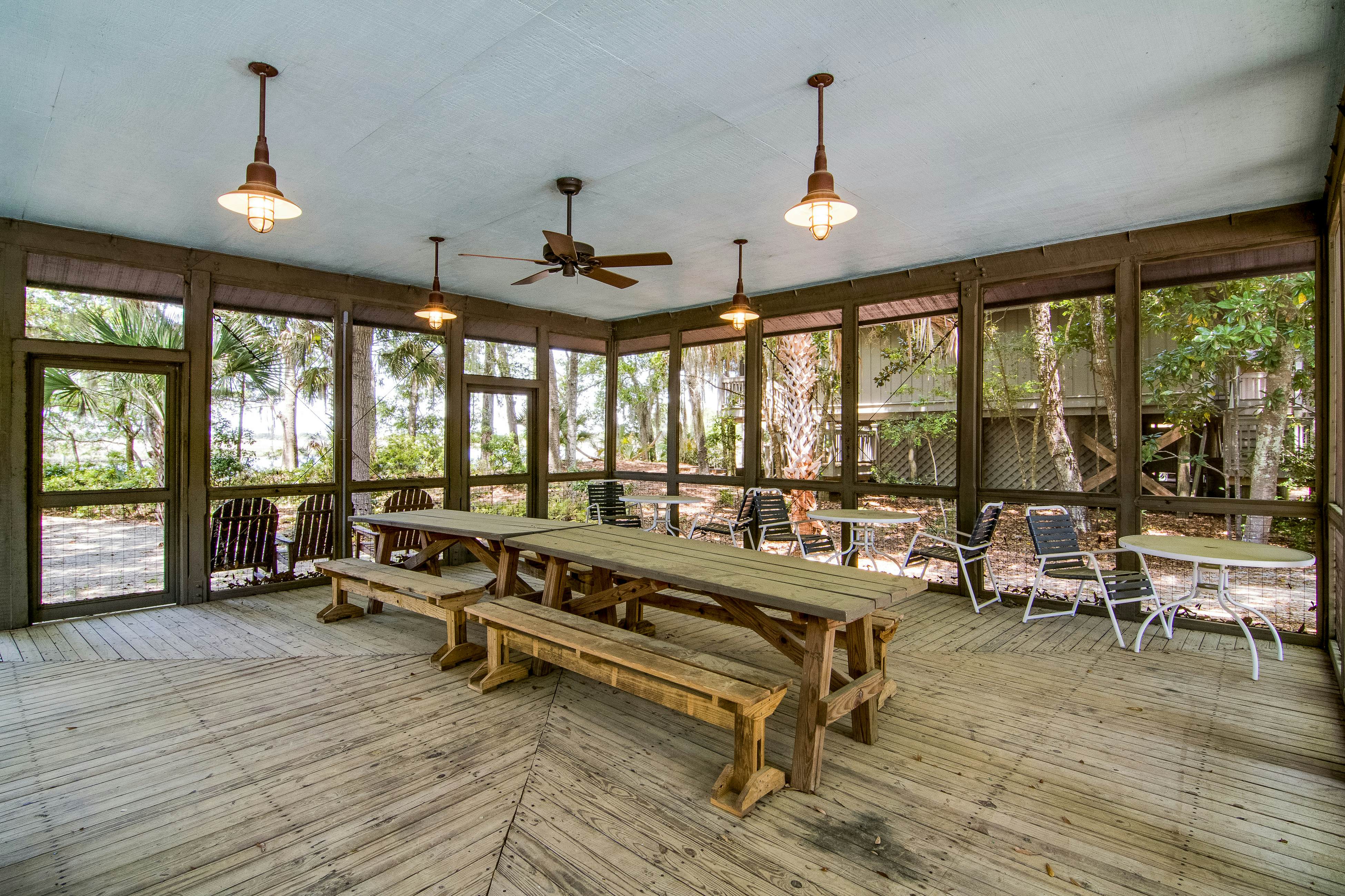 Dog-friendly home with deck, grill & pool - easy walk to beach, dining & shops