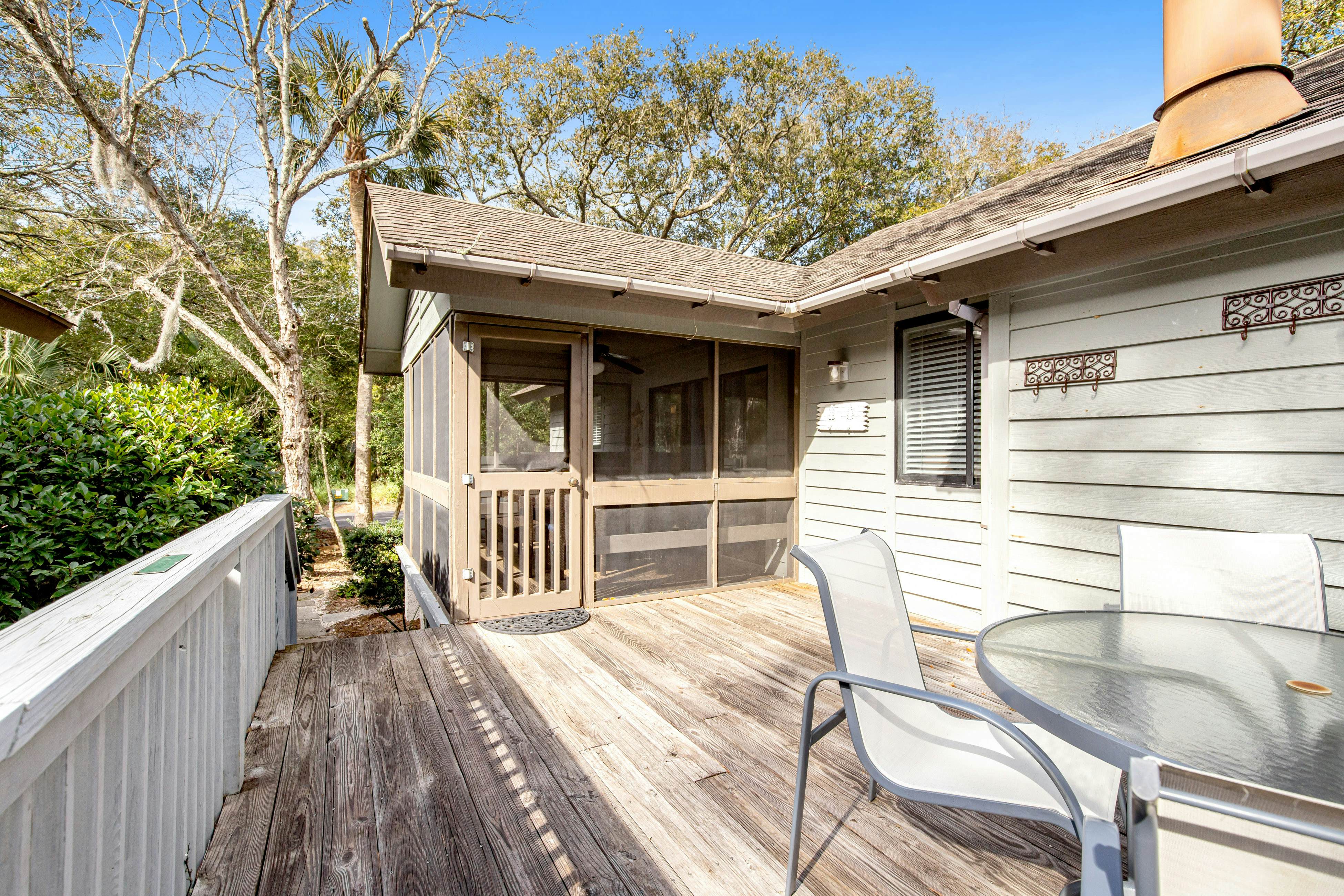 Dog-Friendly Home with Deck, Screened Porch & Woodland Views - Near Beach