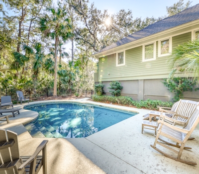 Woodsy Home with Peaceful Surroundings & Pool Near Golf & Tennis