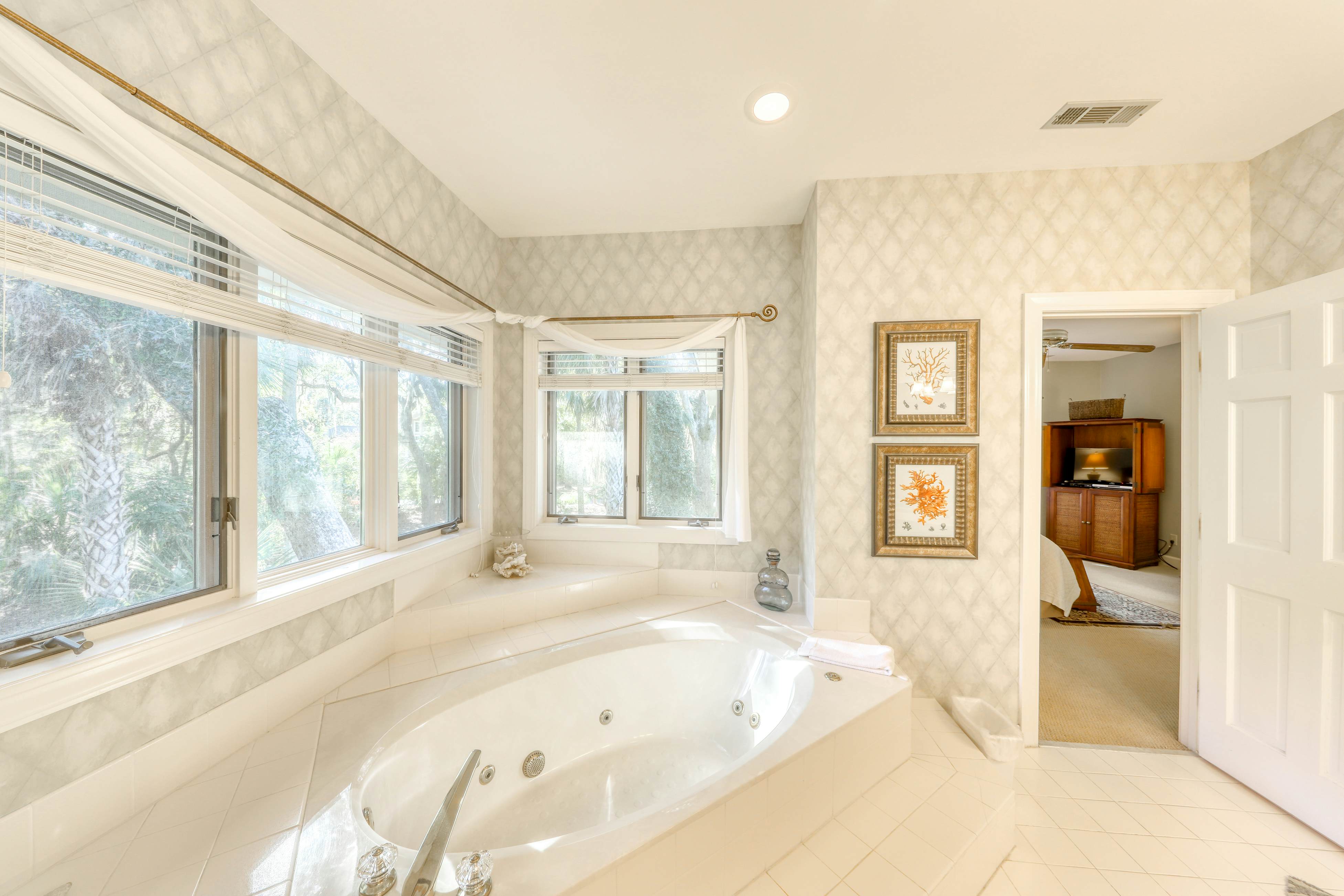 Woodsy Home with Peaceful Surroundings & Pool Near Golf & Tennis