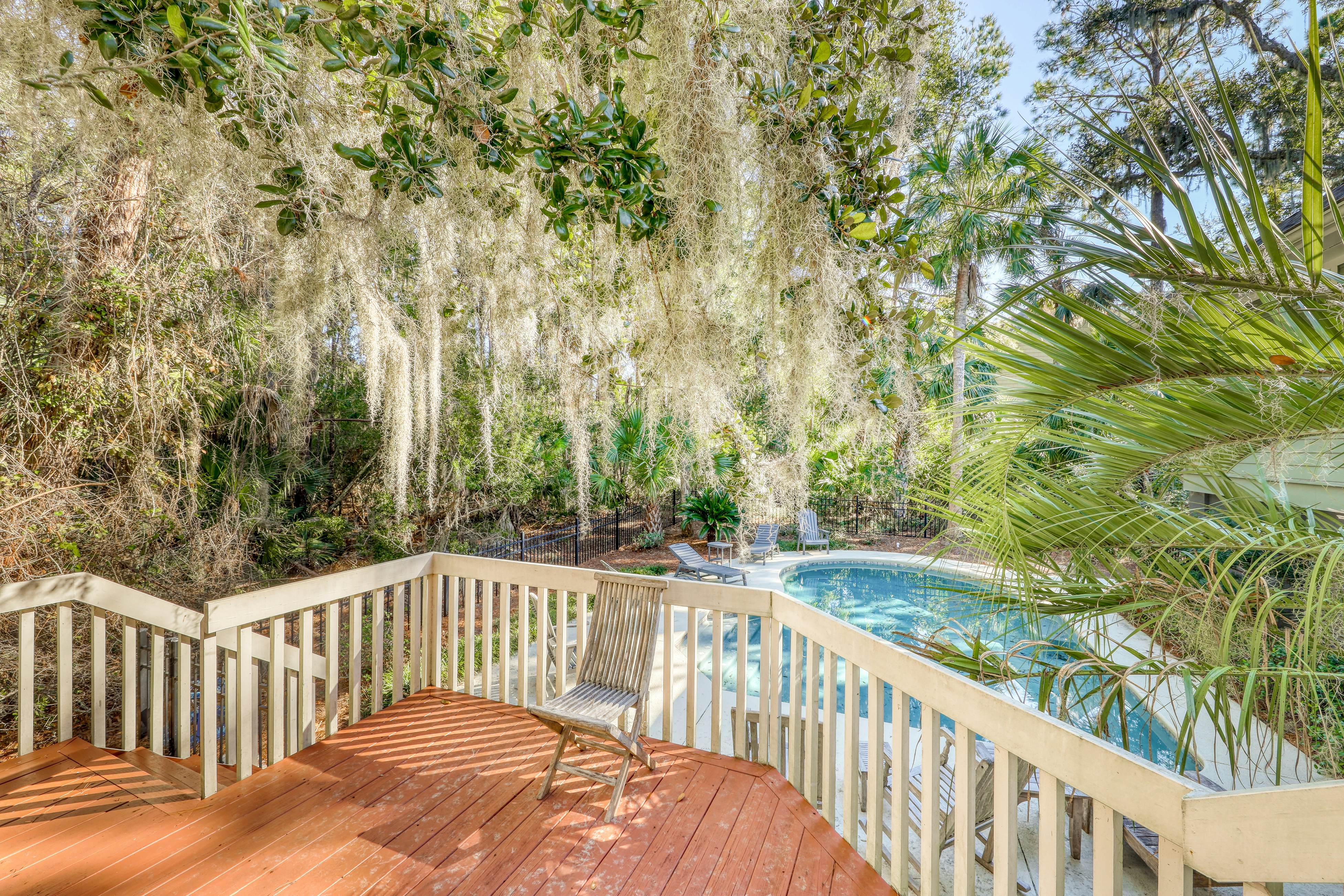 Woodsy Home with Peaceful Surroundings & Pool Near Golf & Tennis