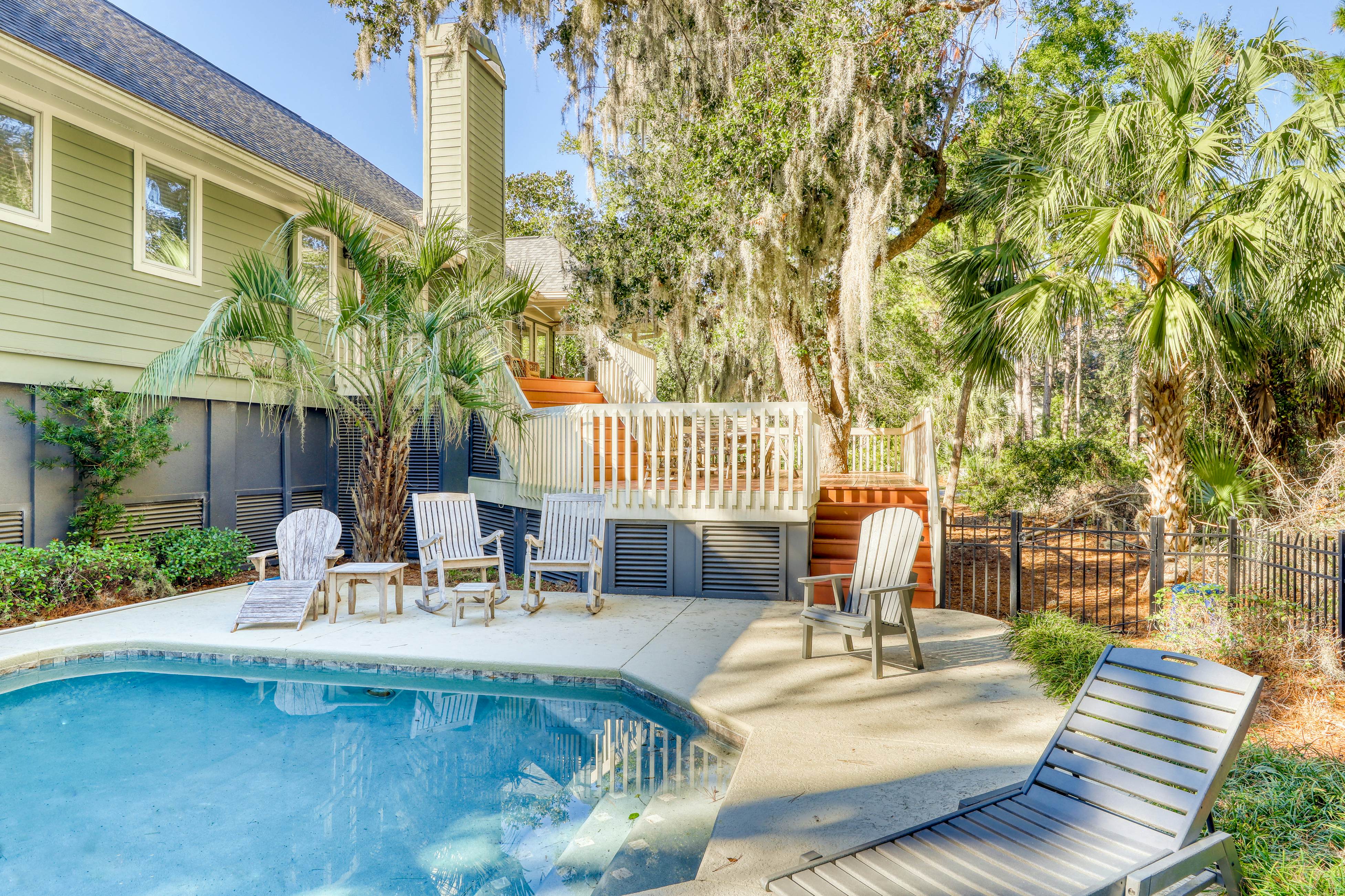 Woodsy Home with Peaceful Surroundings & Pool Near Golf & Tennis