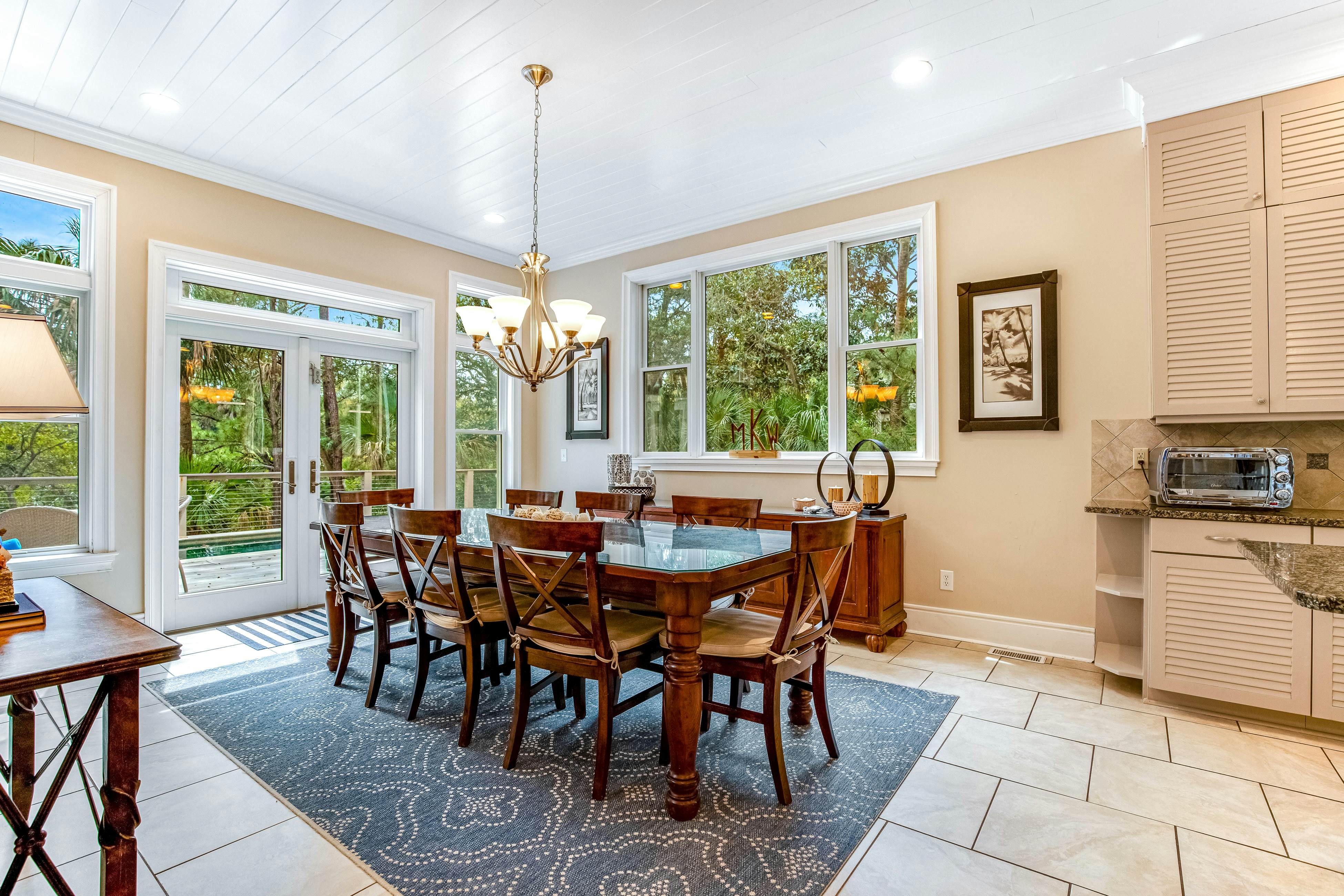 Upscale house with private pool, lagoon views - near beach & tennis