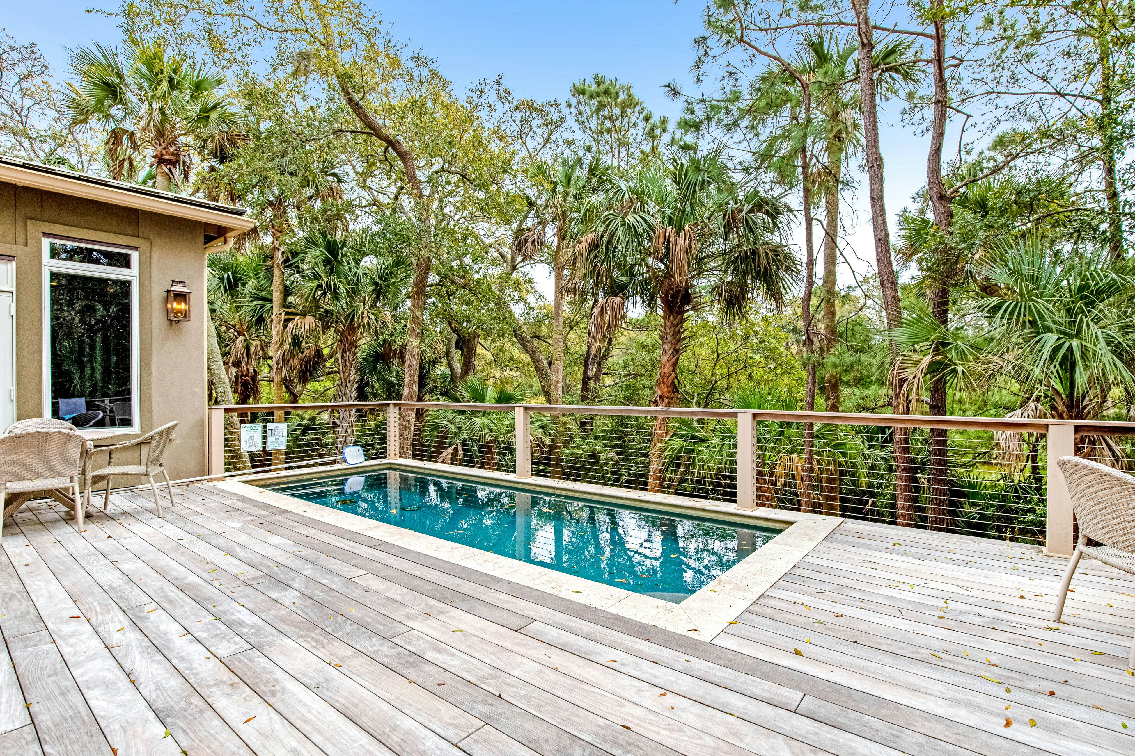 Upscale house with private pool, lagoon views - near beach & tennis