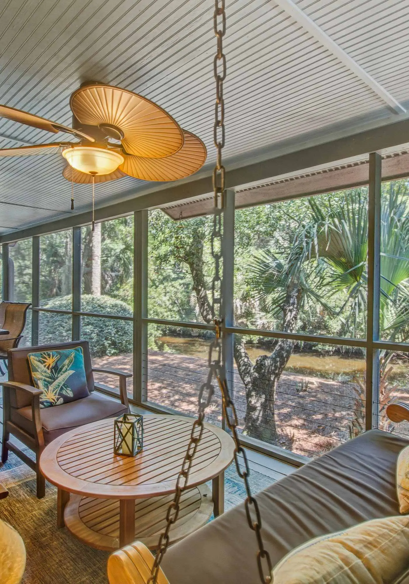 Shaded Lakeview Home with Deck & Screened Porch - Near Beach, Dogs OK
