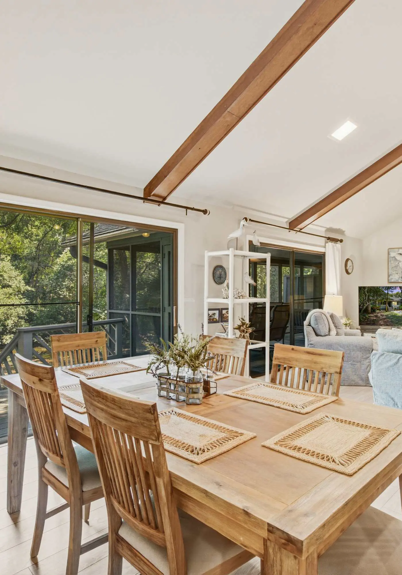Shaded Lakeview Home with Deck & Screened Porch - Near Beach, Dogs OK
