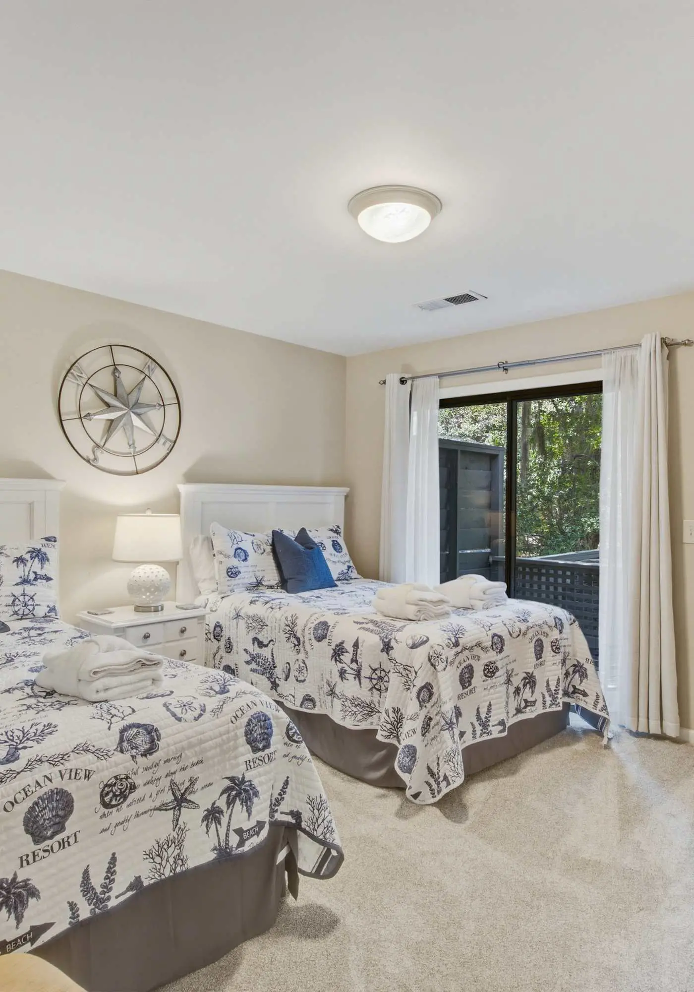 Shaded Lakeview Home with Deck & Screened Porch - Near Beach, Dogs OK
