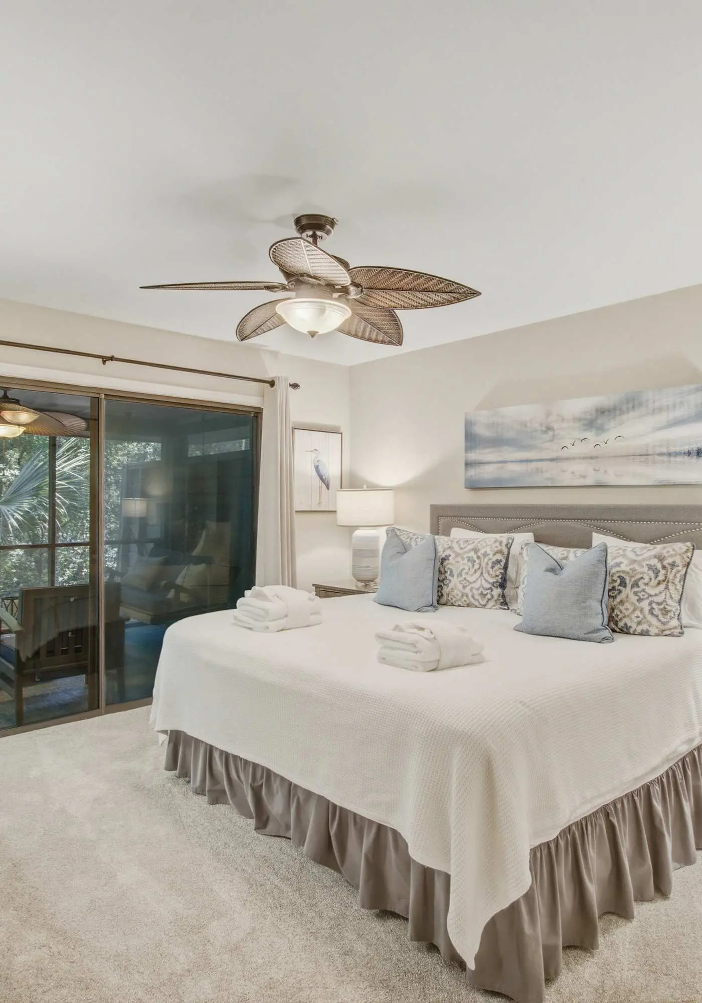 Shaded Lakeview Home with Deck & Screened Porch - Near Beach, Dogs OK
