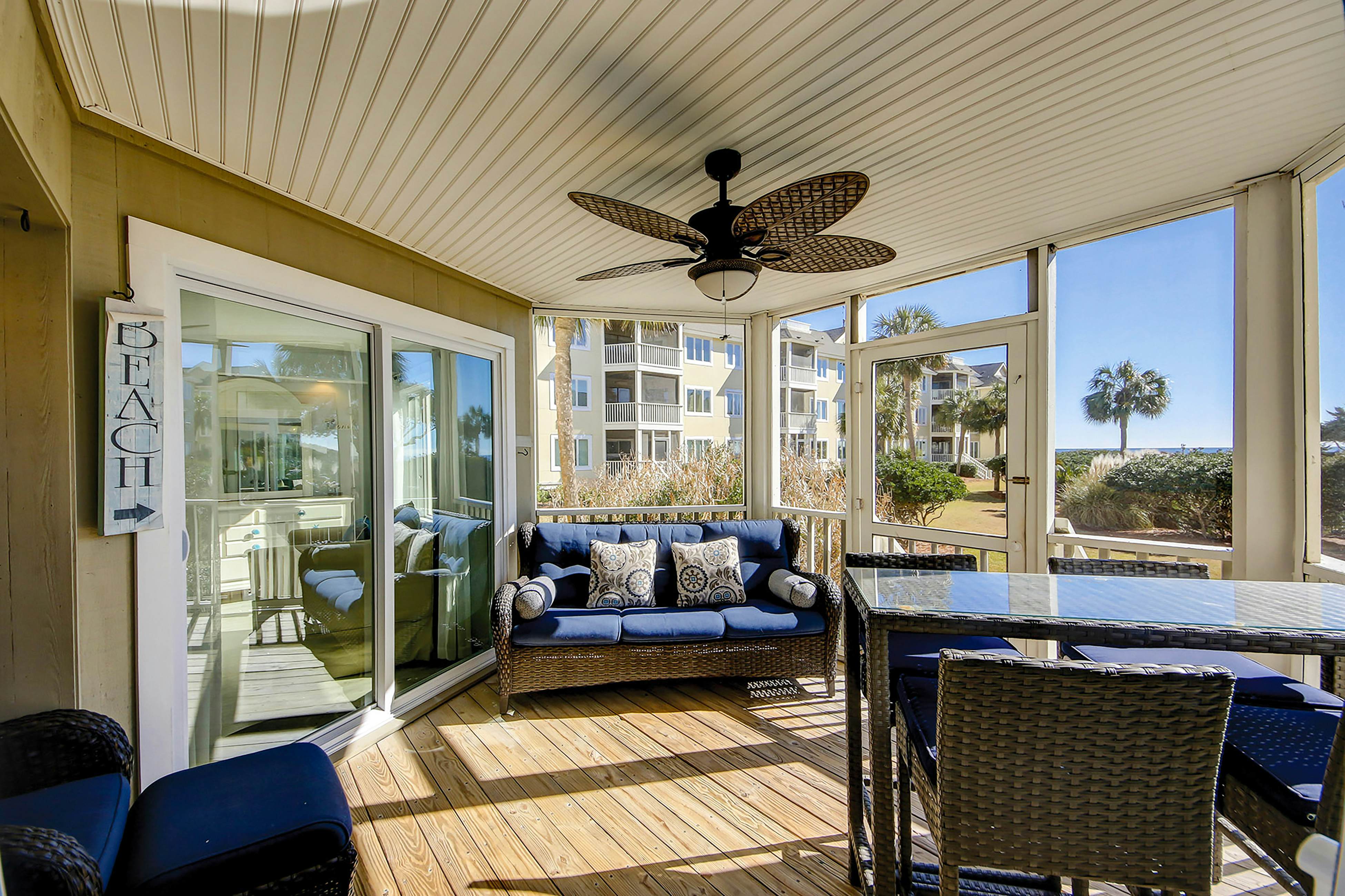 1st-floor condo with beach access, patio, & outdoor pool - snowbirds welcome