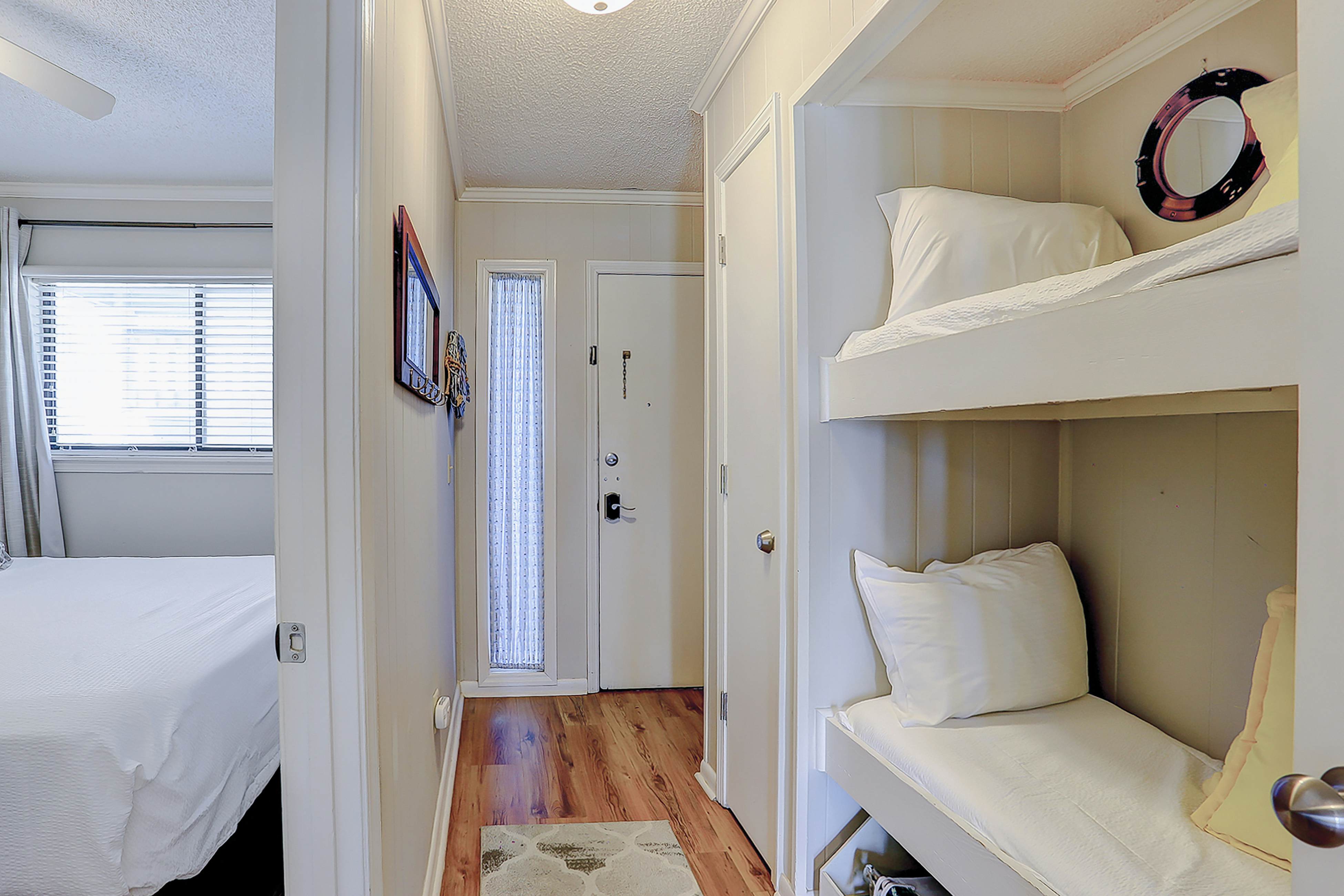 Beachfront condo with pool, beach access, pier, private balcony, & central AC