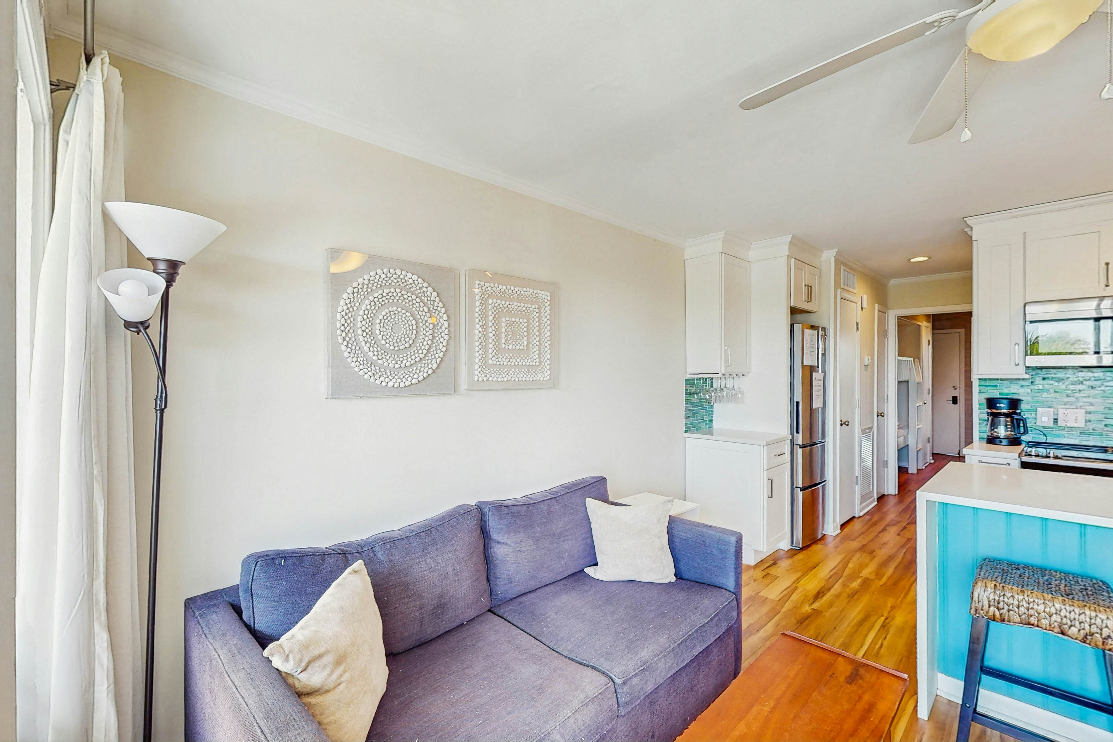 Oceanfront condo with water views, pool, balcony, & easy beach access