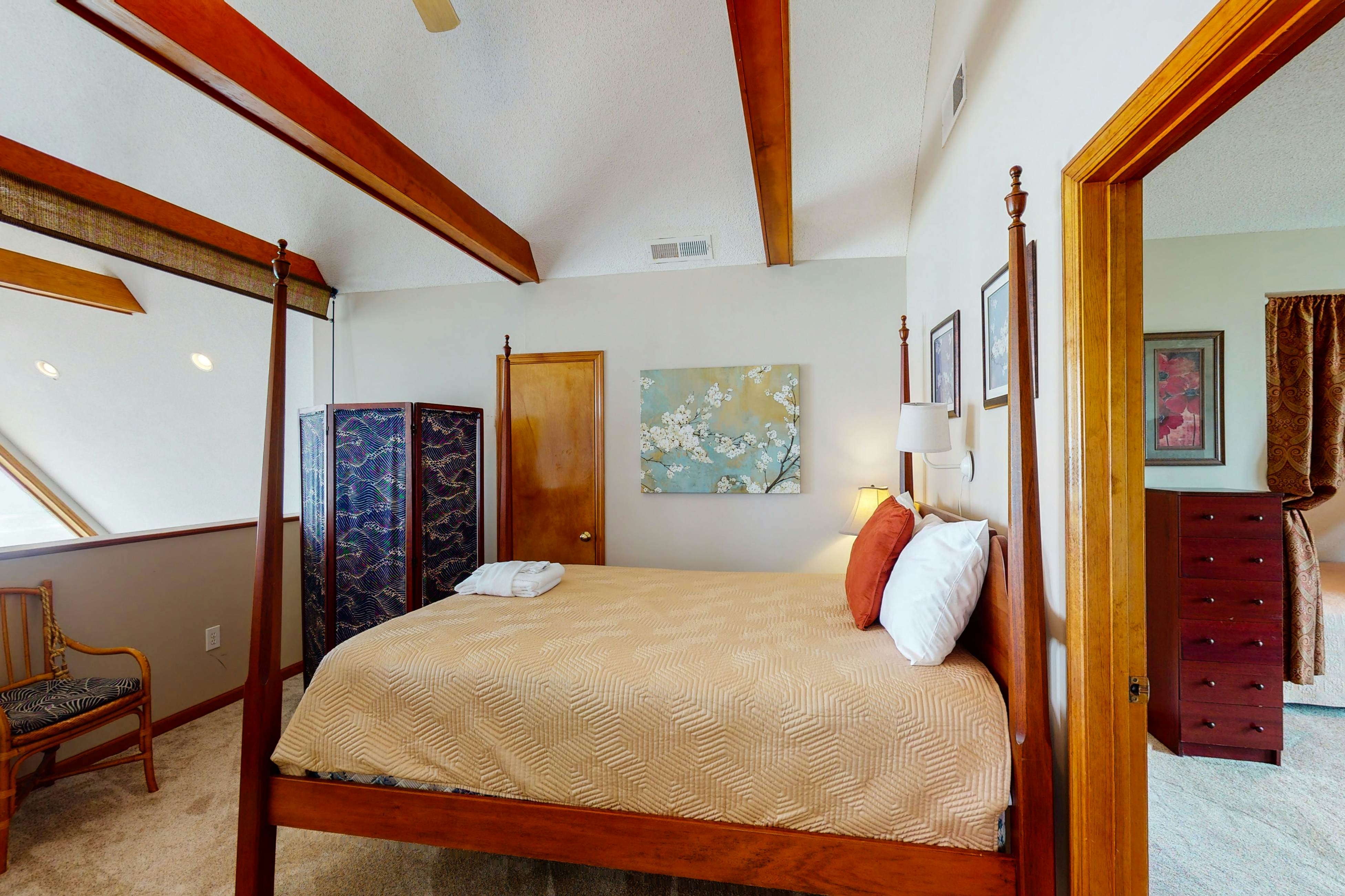 Oceanfront home with stunning ocean views, central AC, and private W/D