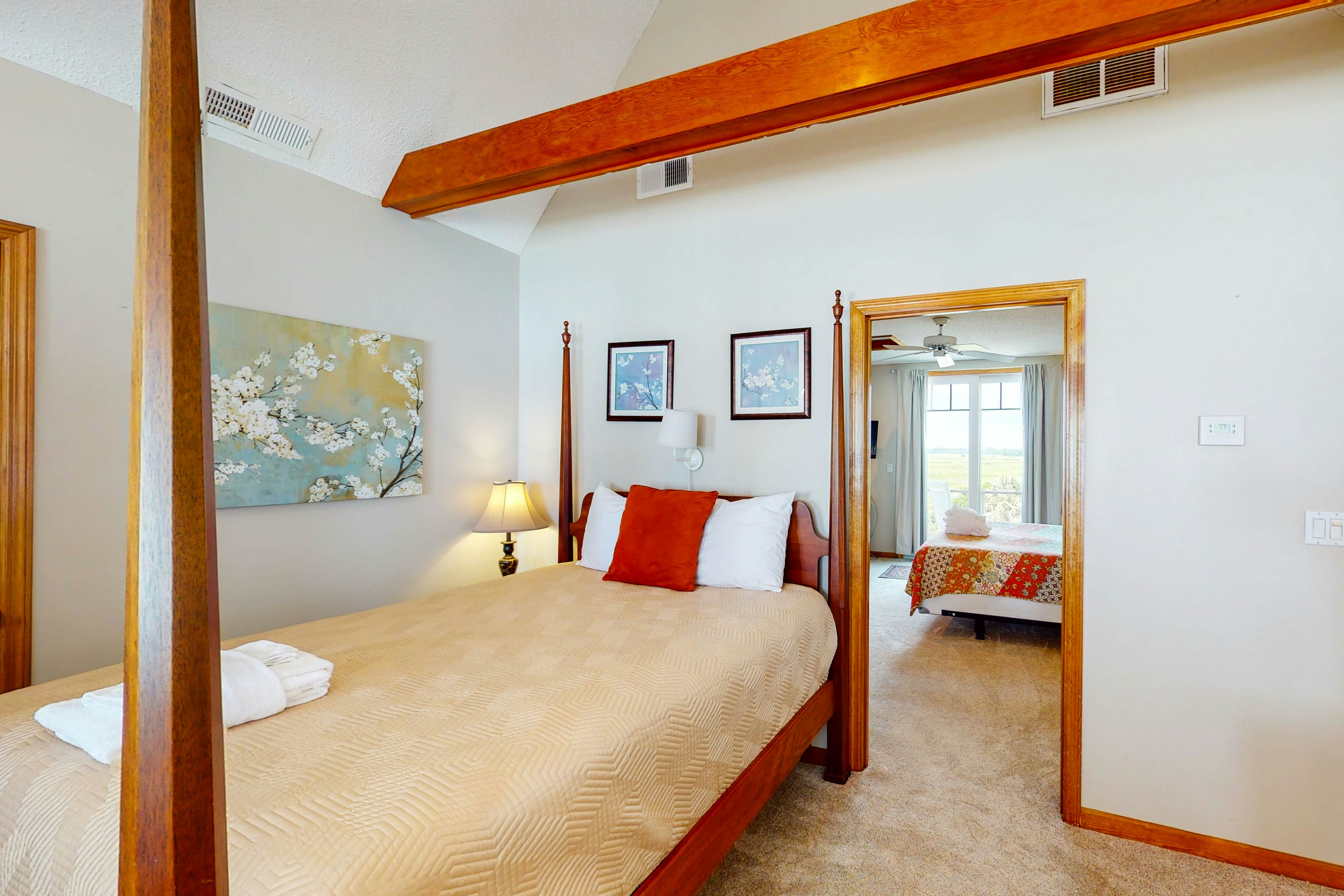 Oceanfront home with stunning ocean views, central AC, and private W/D